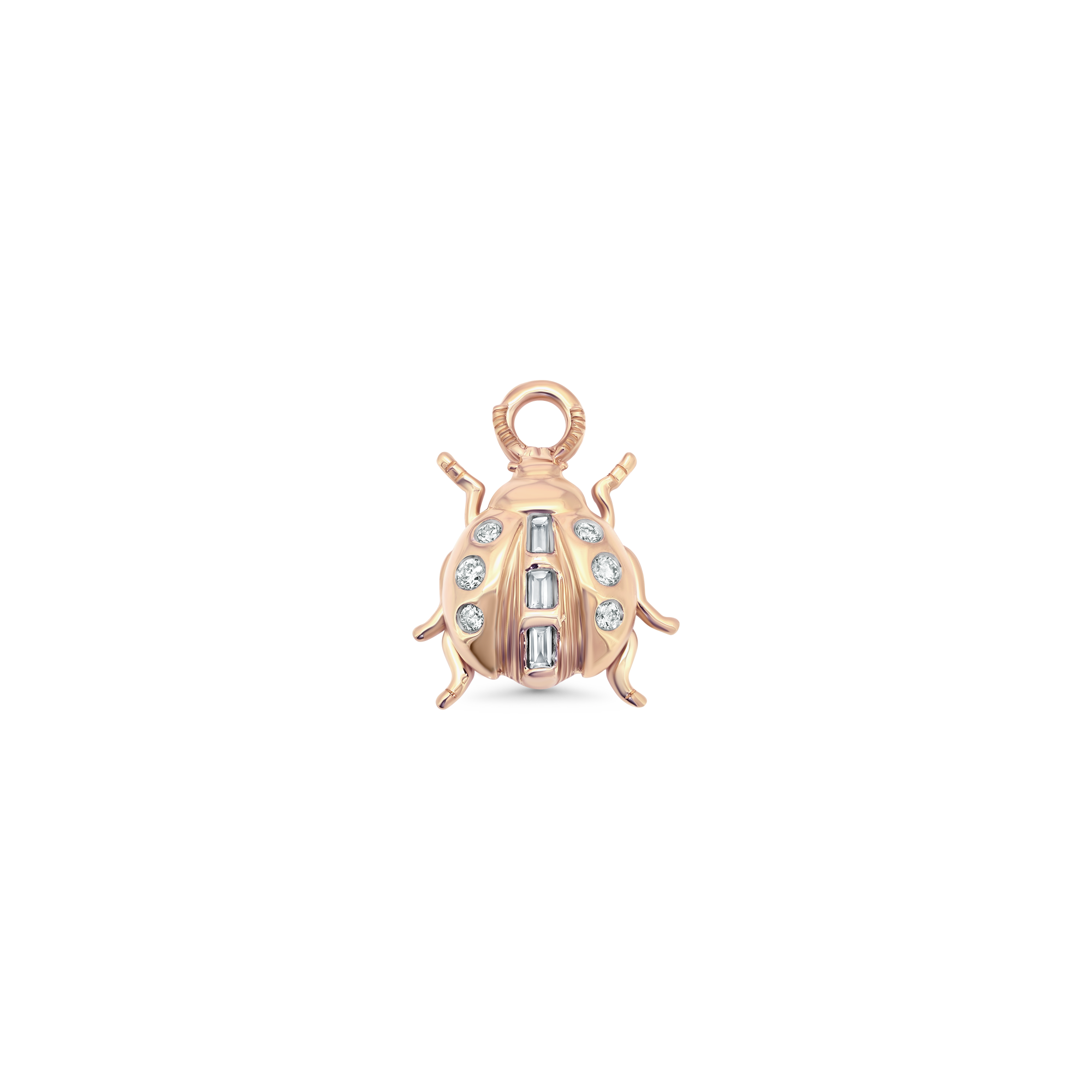Lady Bug Gold & Diamond Charm