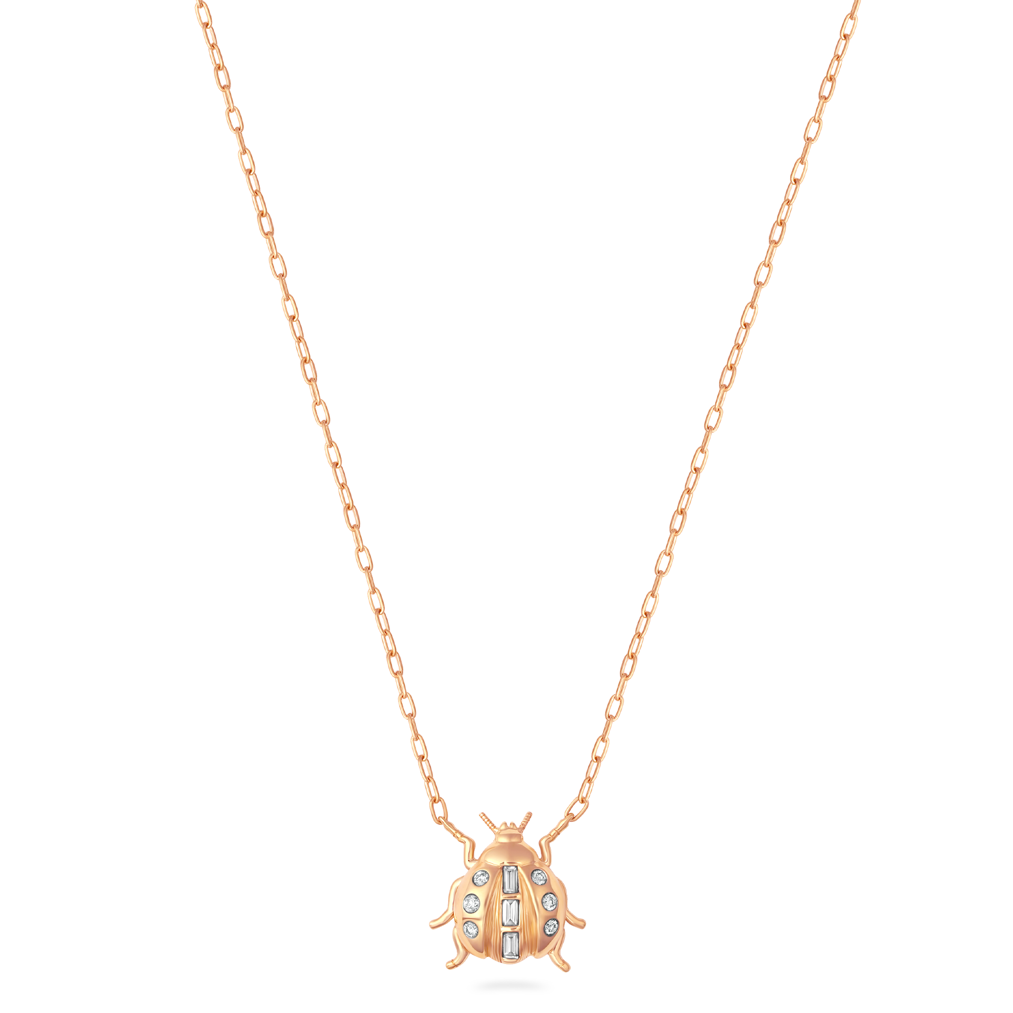 Lady Bug Gold & Diamond Necklace