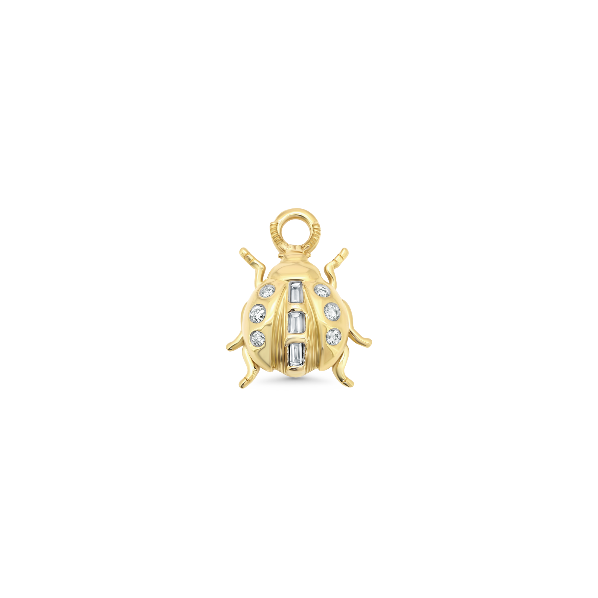 Lady Bug Gold & Diamond Charm