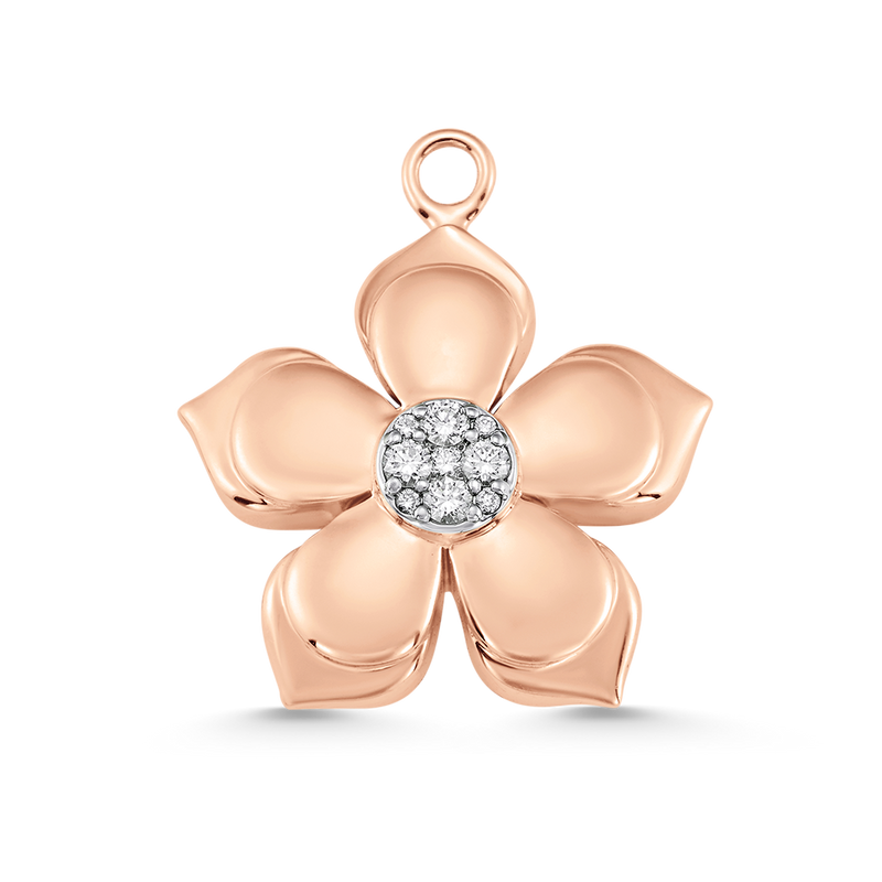 Lierre Gold and Diamond Solid Charm