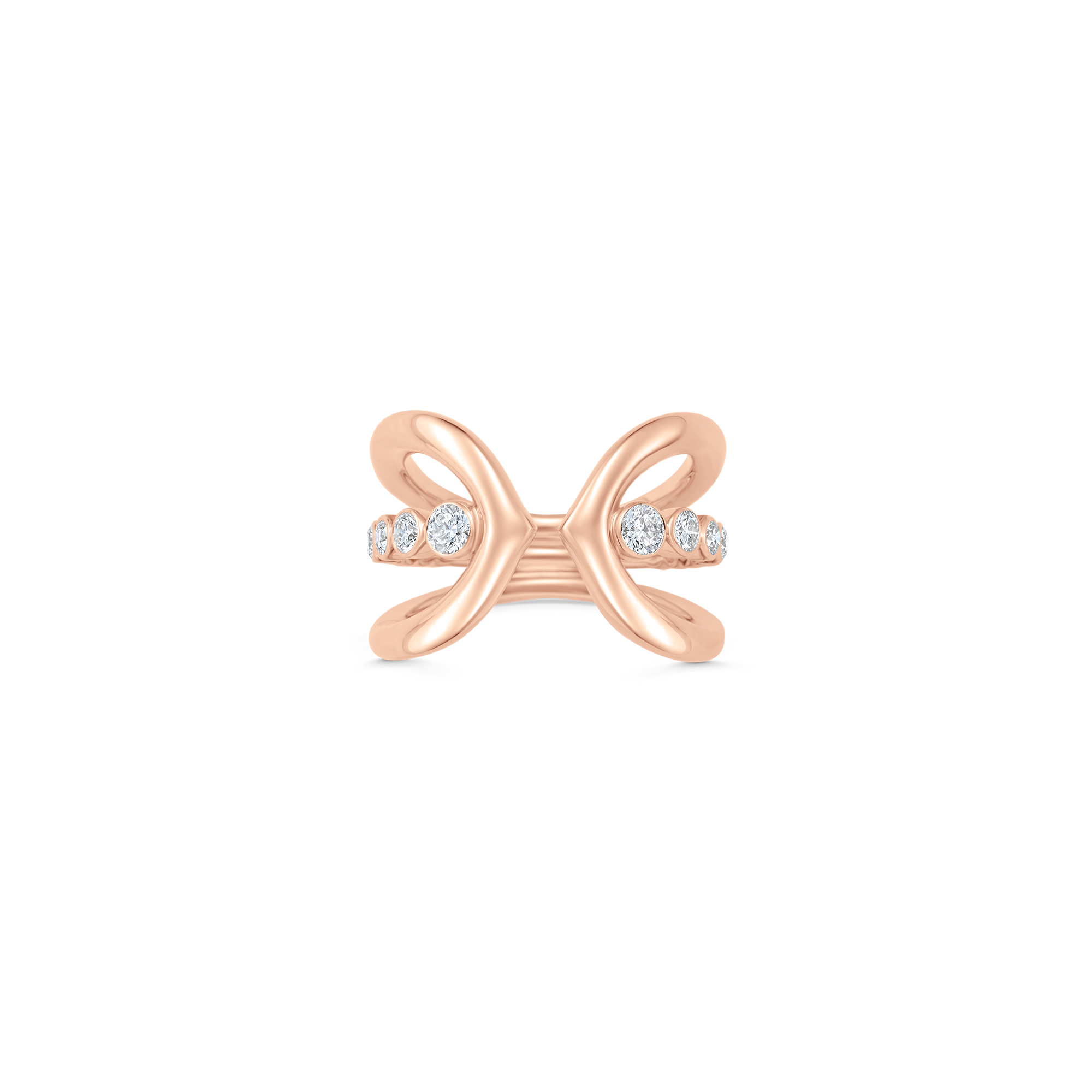 Lucia Partial Pave Claw Ring
