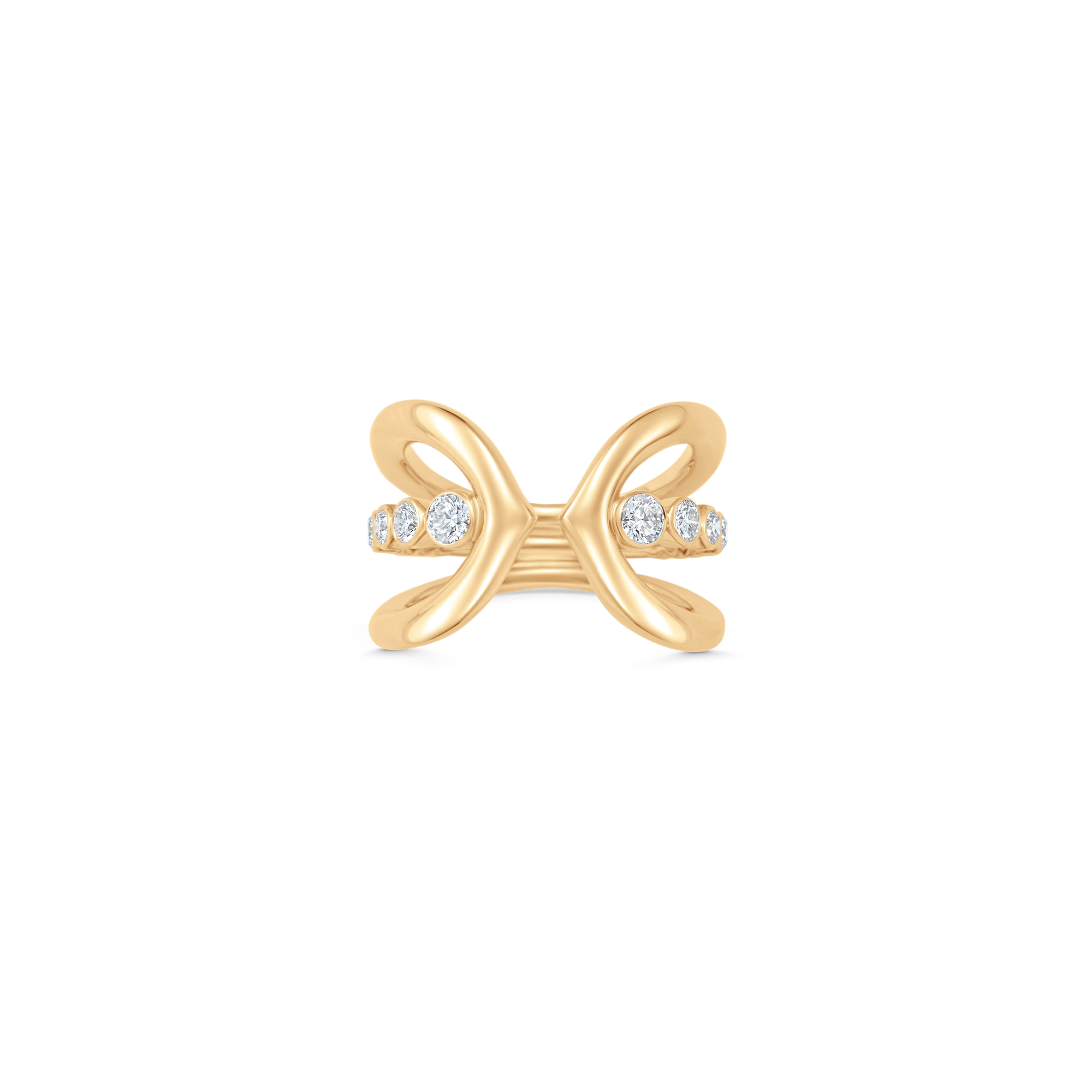 Lucia Partial Pave Claw Ring