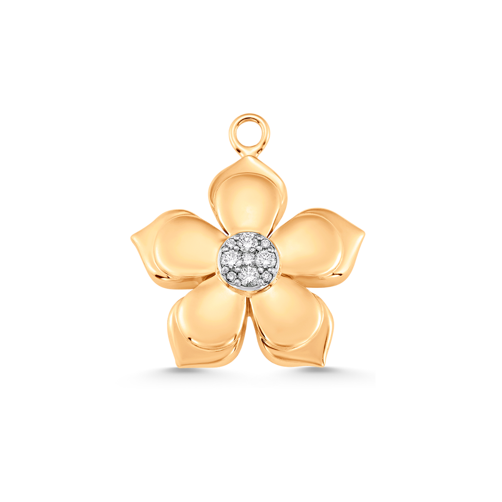 Lierre Gold and Diamond Solid Charm