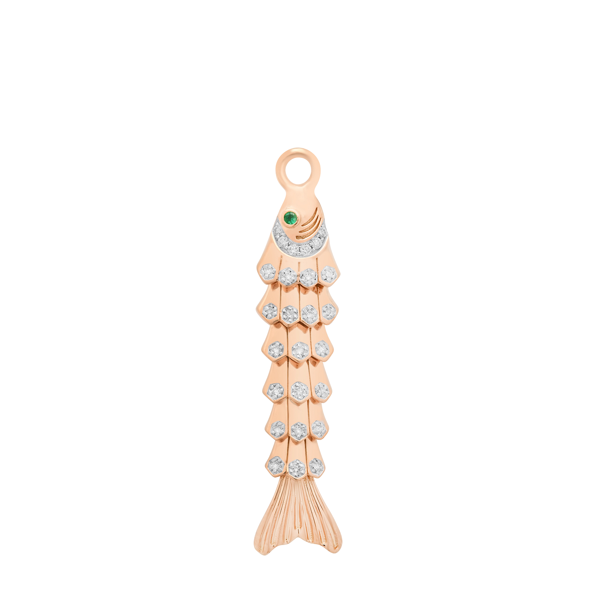 Nantucket Gold & Diamond Fish Charm