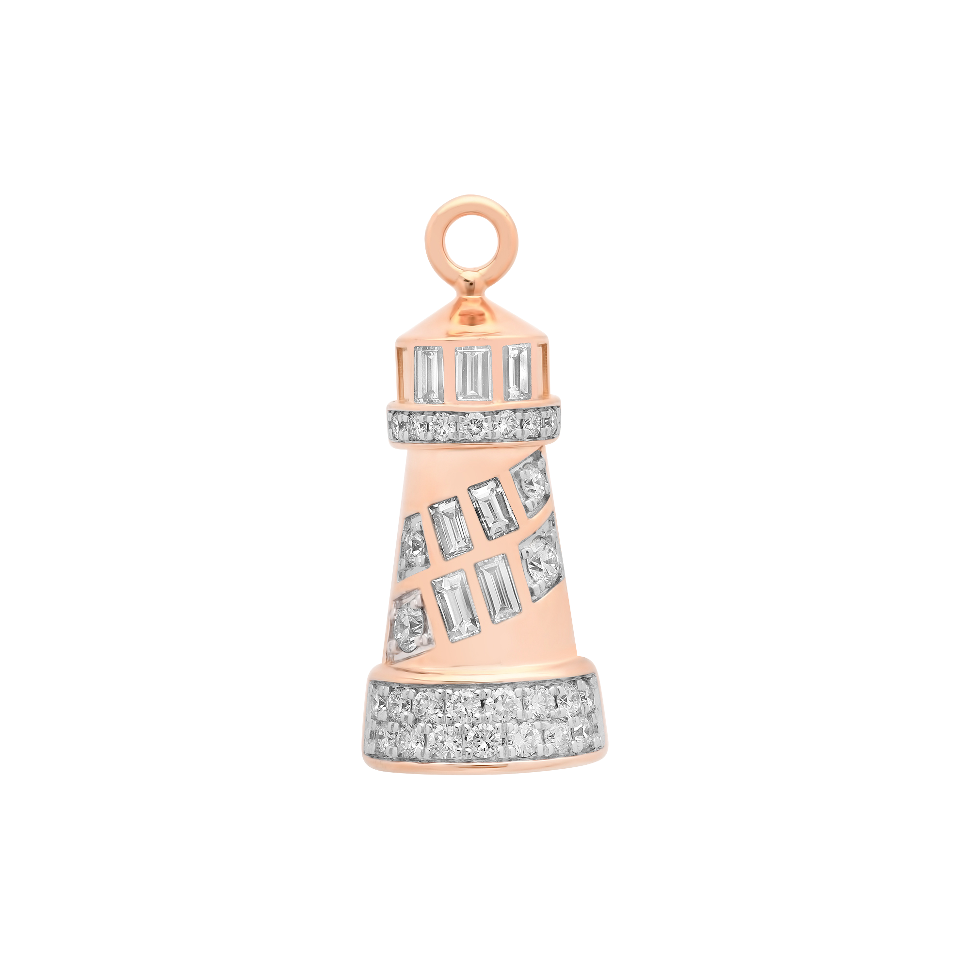 Nantucket Gold & Diamond Lighthouse Pendant