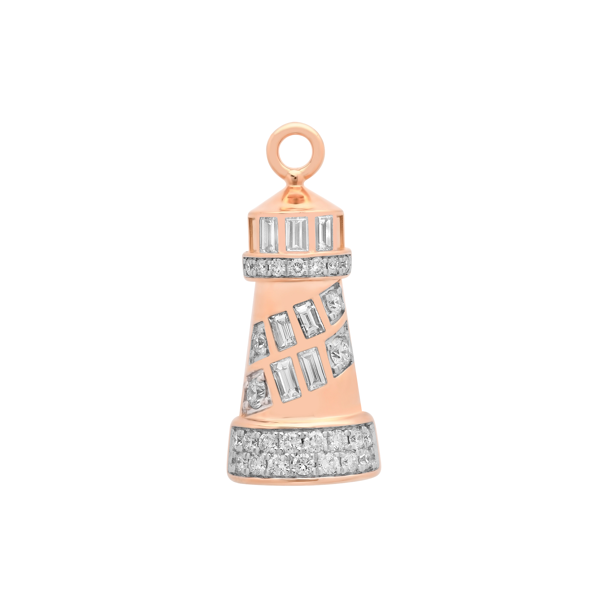 Nantucket Gold & Diamond Lighthouse Pendant