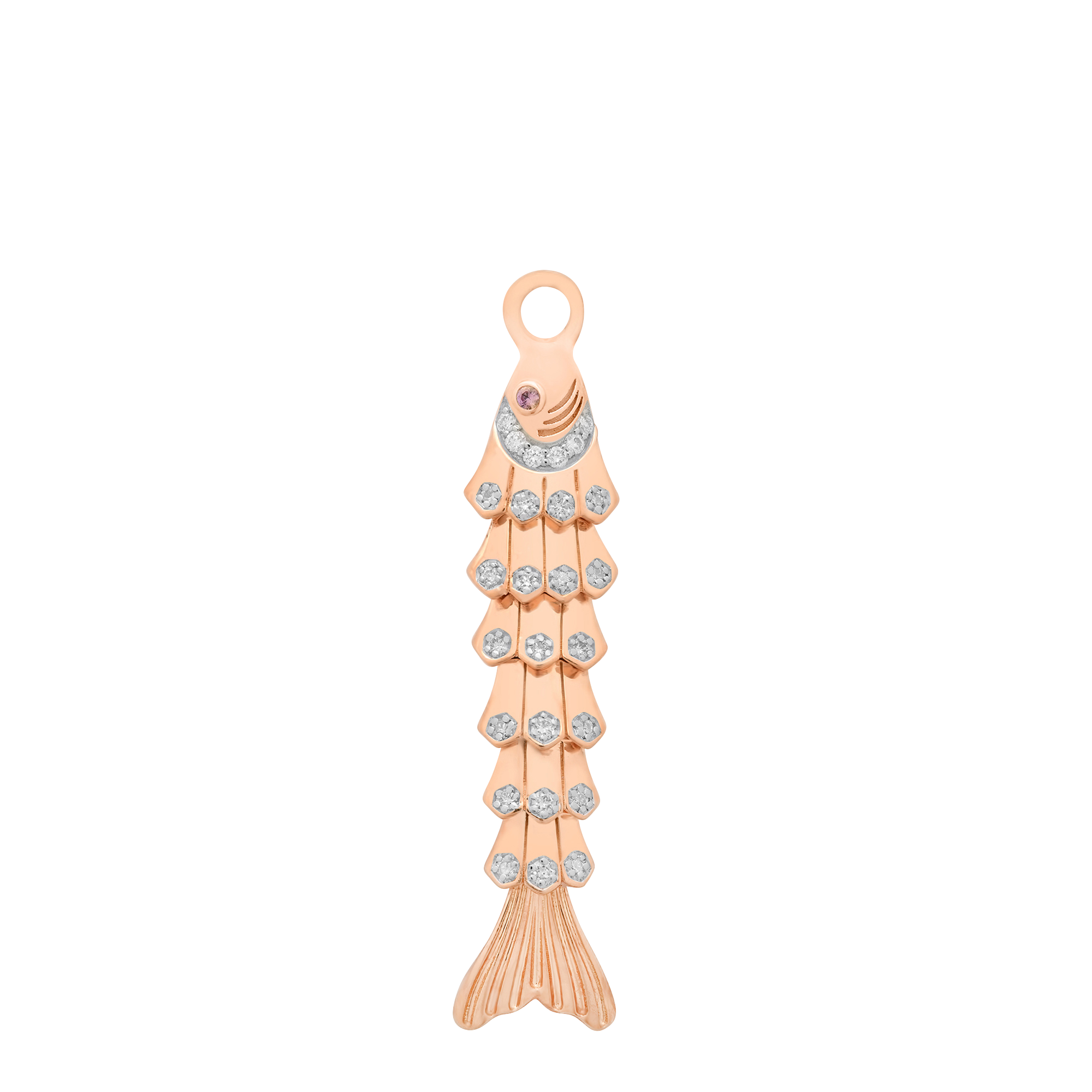 Nantucket Gold & Diamond Fish Charm