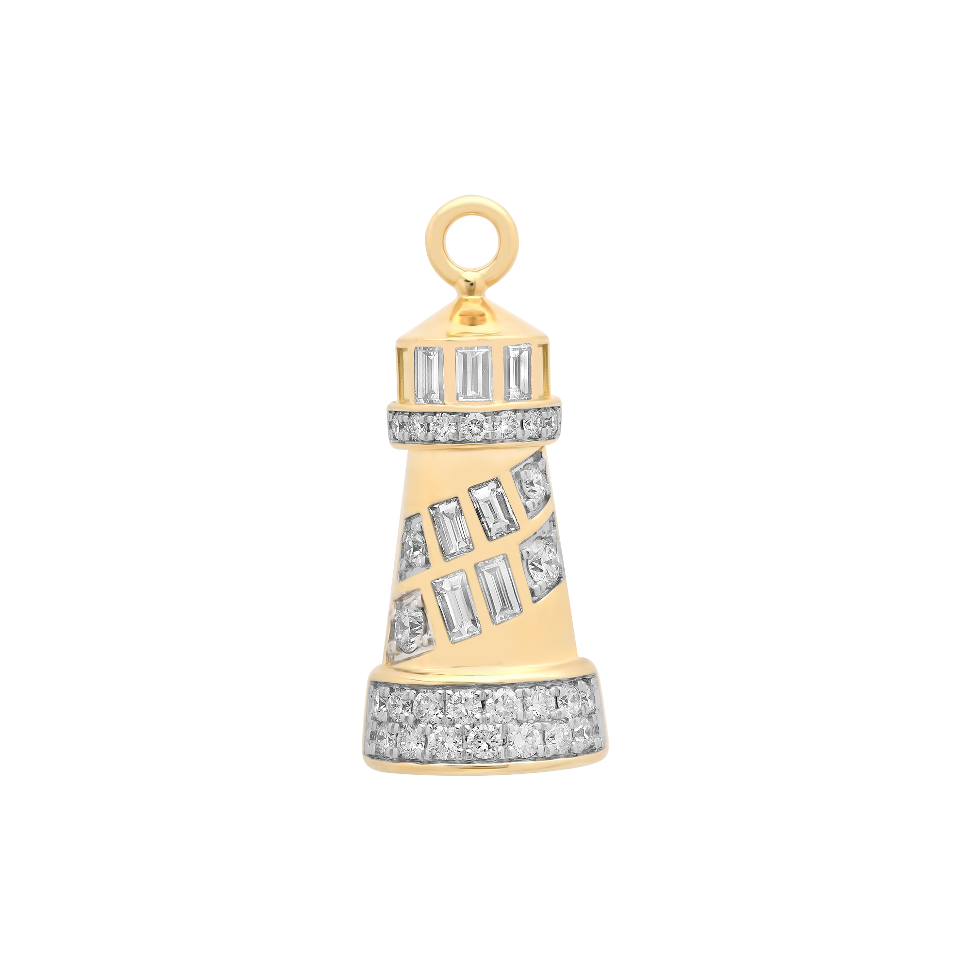 Nantucket Gold & Diamond Lighthouse Pendant