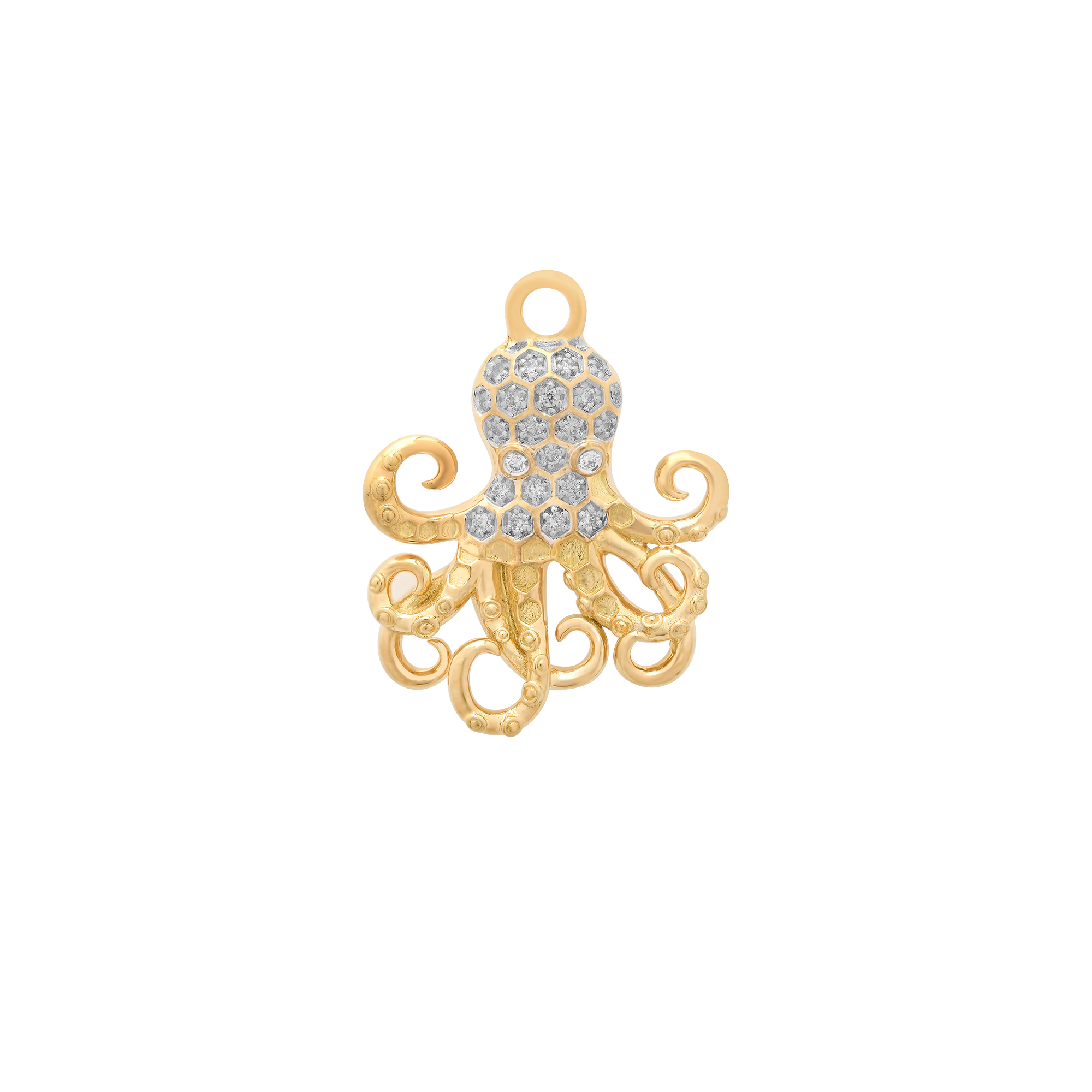 Nantucket Gold & Diamond Octopus Charm