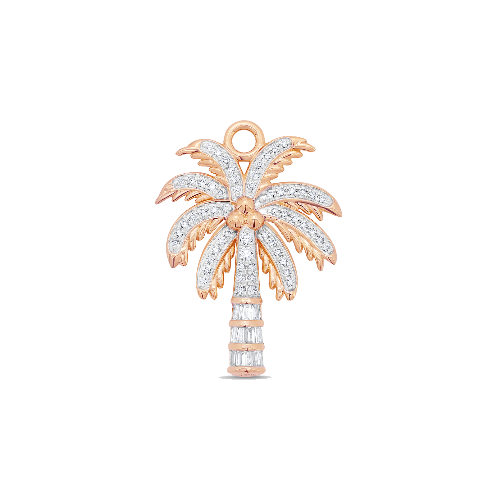 Papua Gold & Diamond Palm Tree Charm