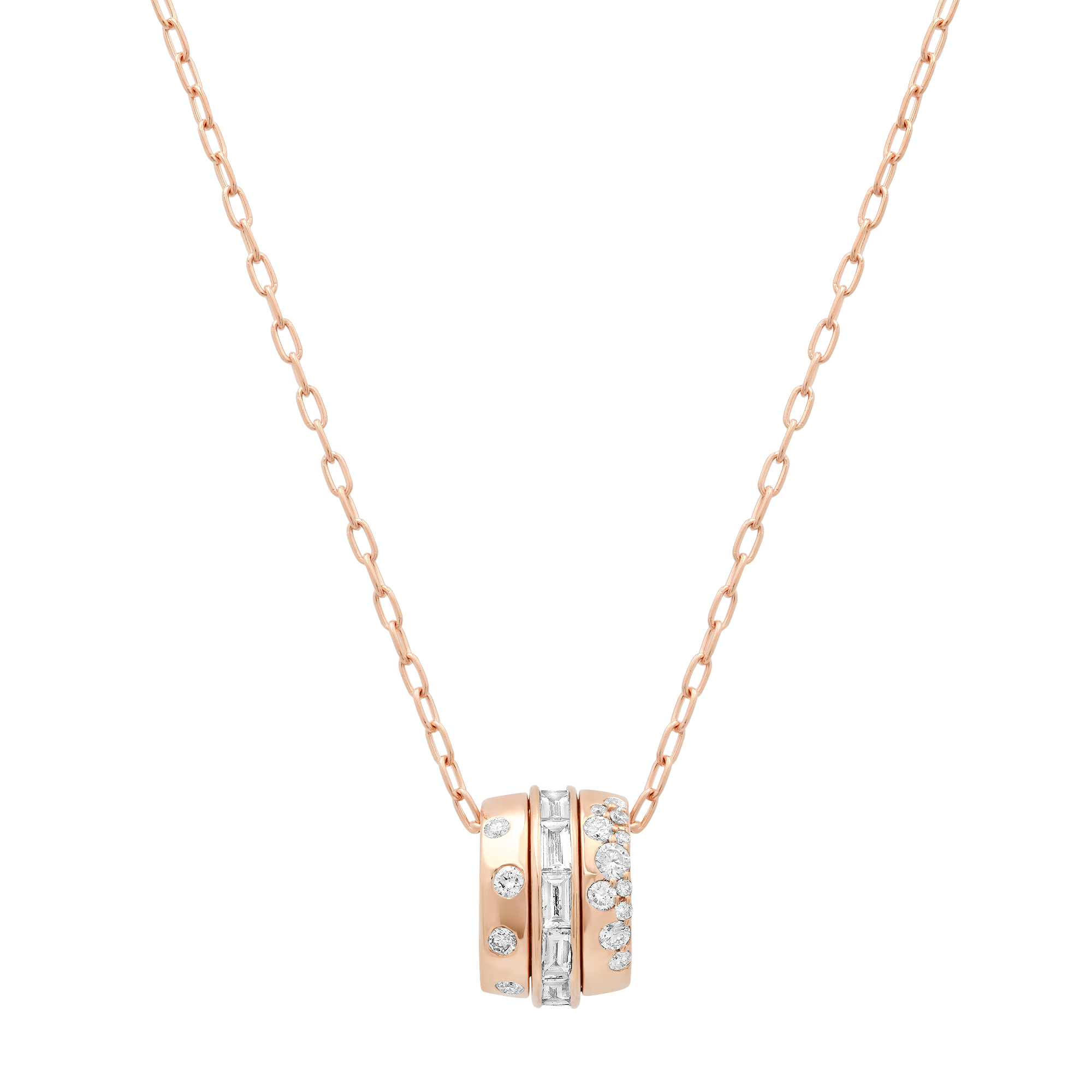 Papua Gold & Diamond Round Necklace