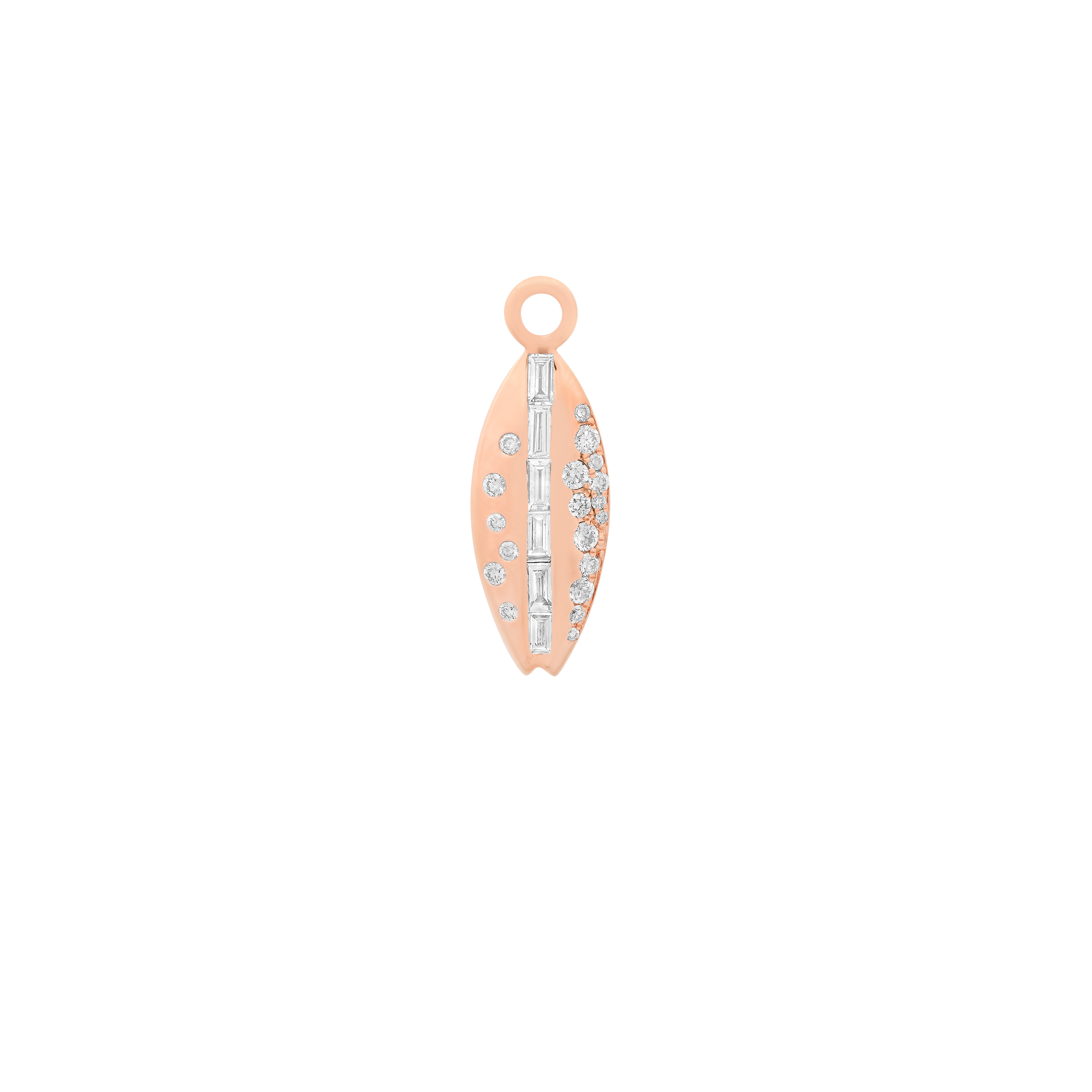 Papua Gold & Diamond Surfboard Charm