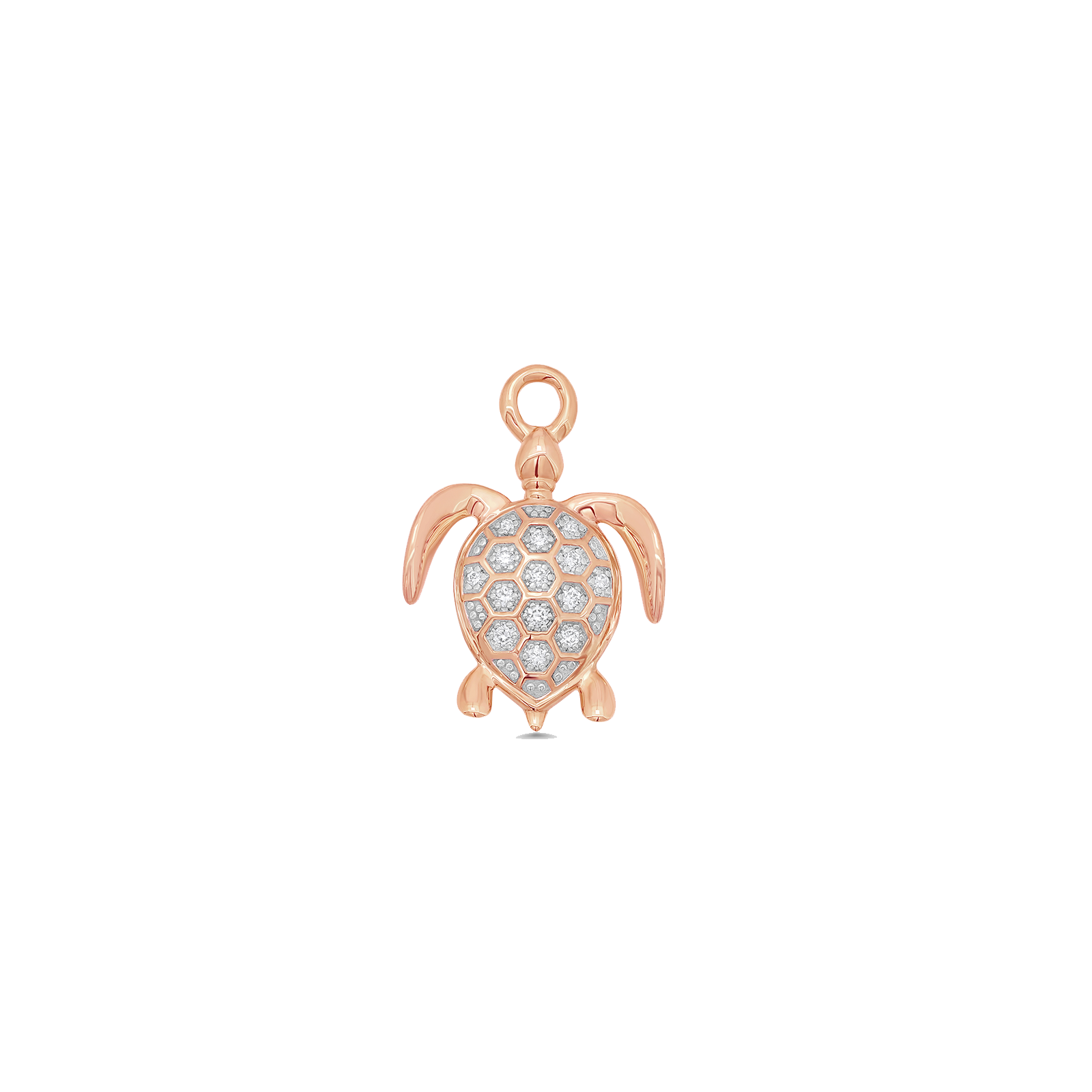 Papua Gold & Diamond Sea Turtle Charm