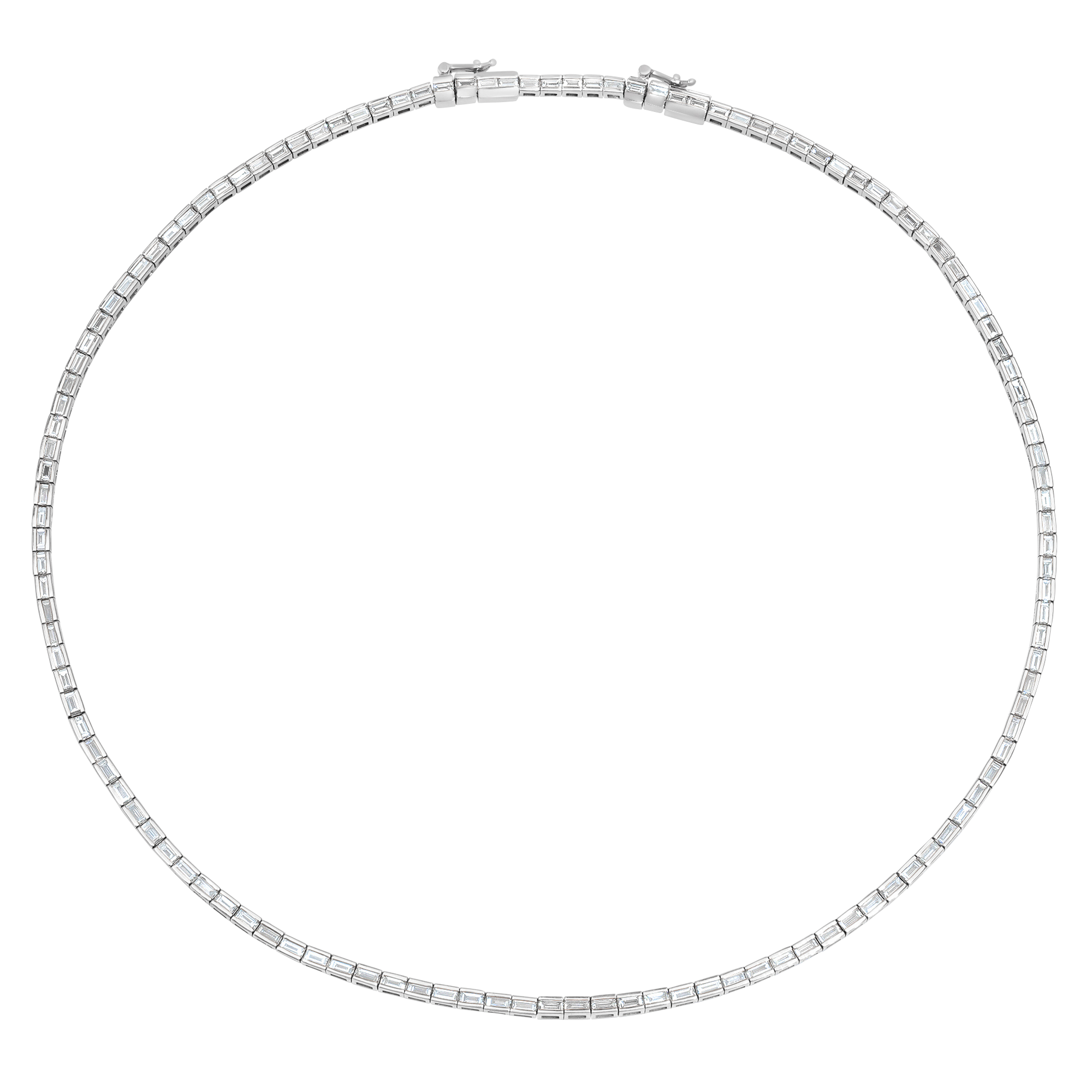 Papua Gold & Diamond Baguette Choker Necklace