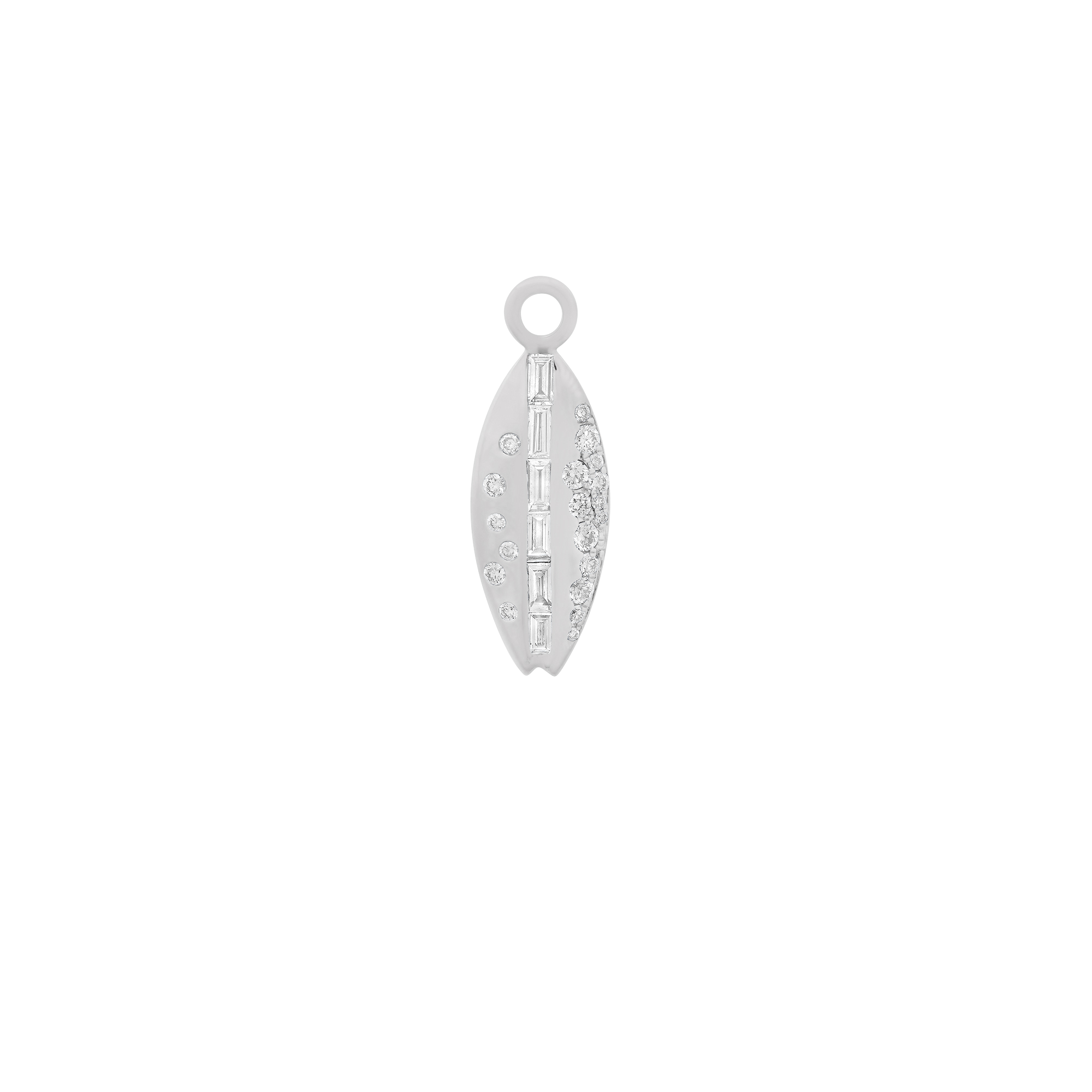 Papua Gold & Diamond Surfboard Charm