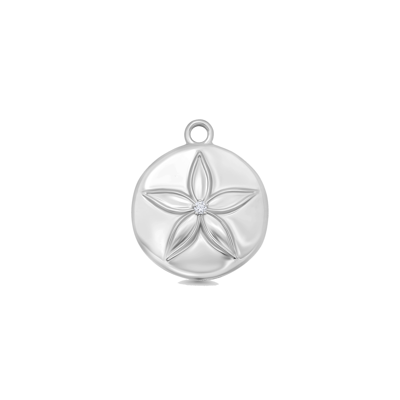 Papua Gold & Diamond Sand Dollar Charm