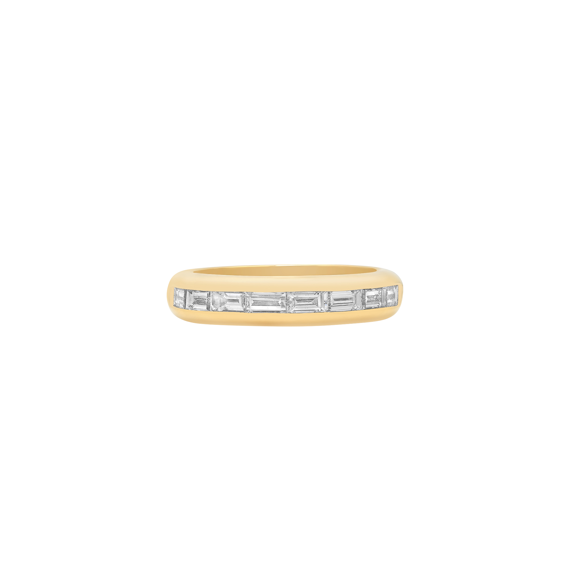 Papua Gold & Baguette Diamond Ring