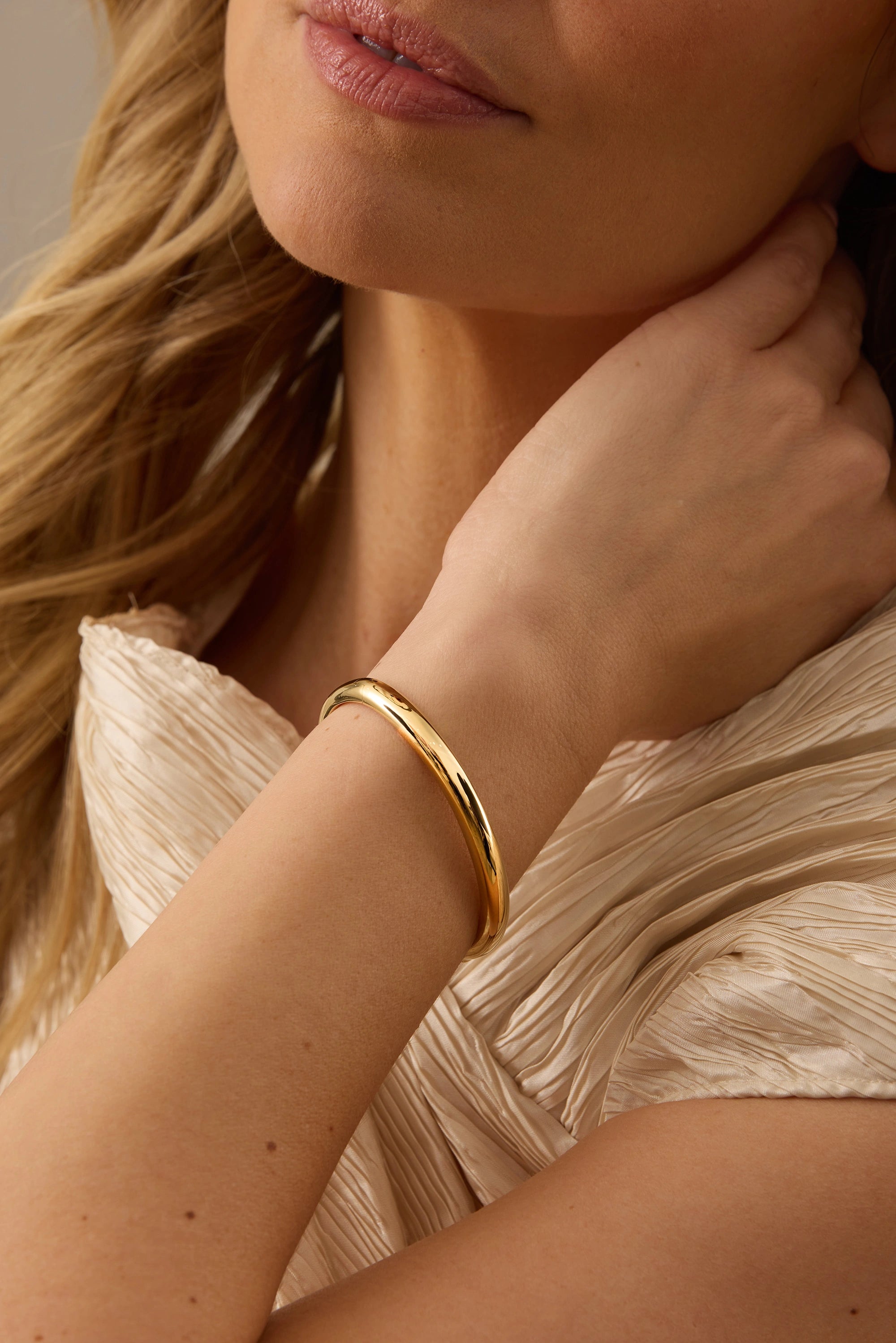 Papua Gold Solid Bangle