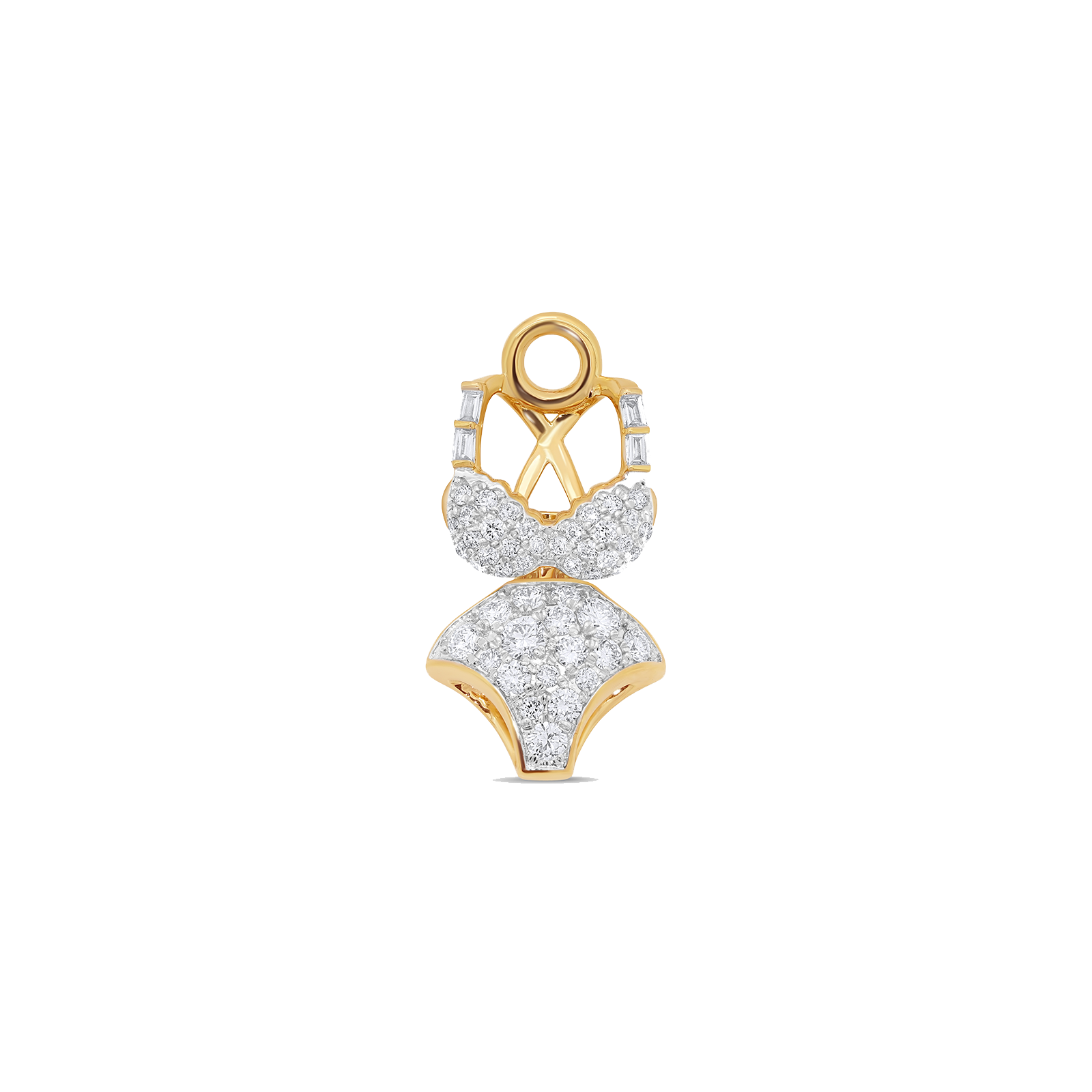 Papua Gold & Diamond Bikini Charm