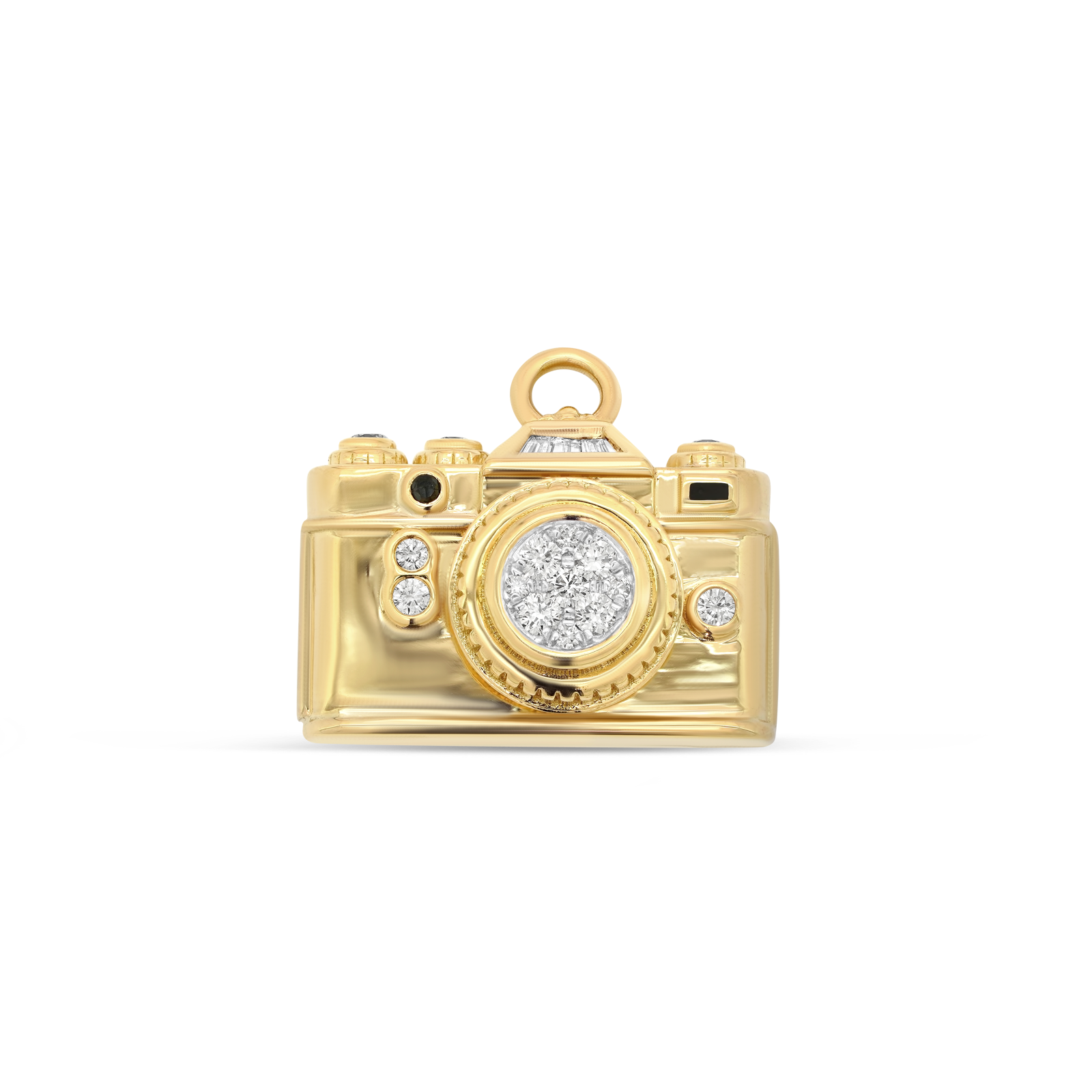 Papua Gold & Diamond Camera Charm