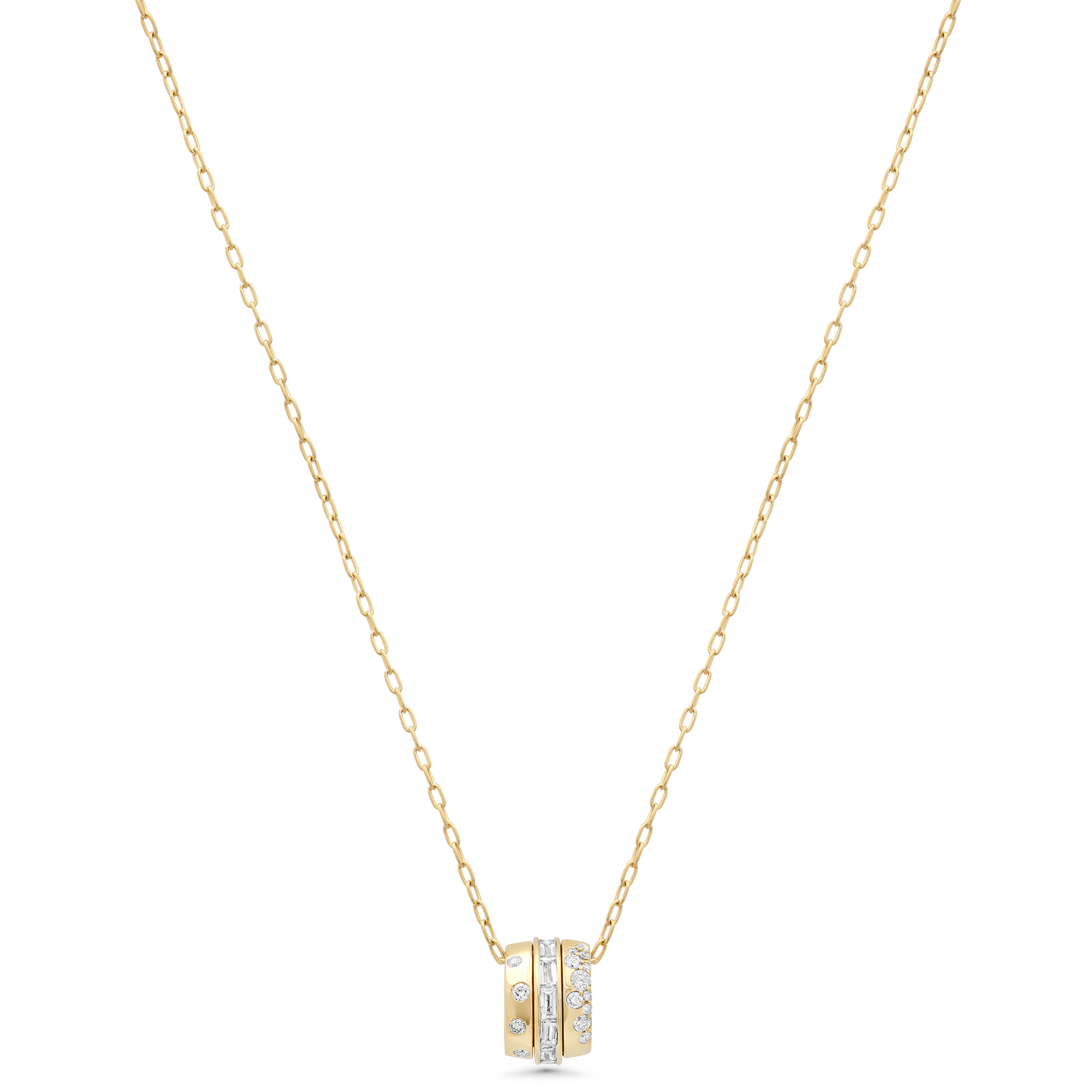 Papua Gold & Diamond Round Necklace