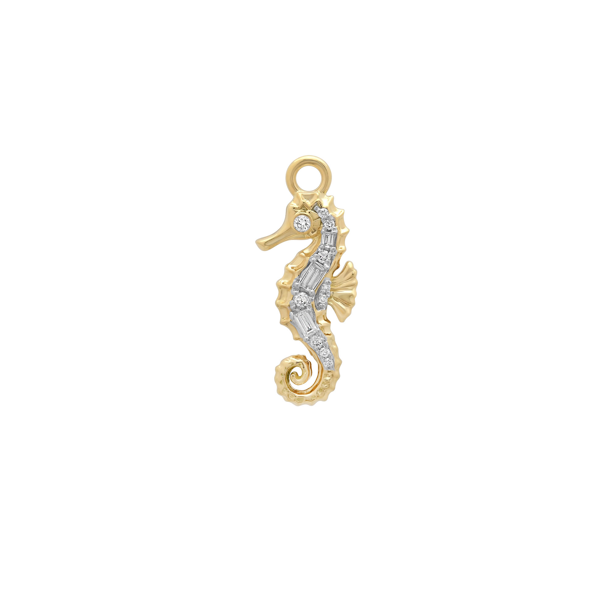 Papua Gold & Diamond Seahorse Pendant
