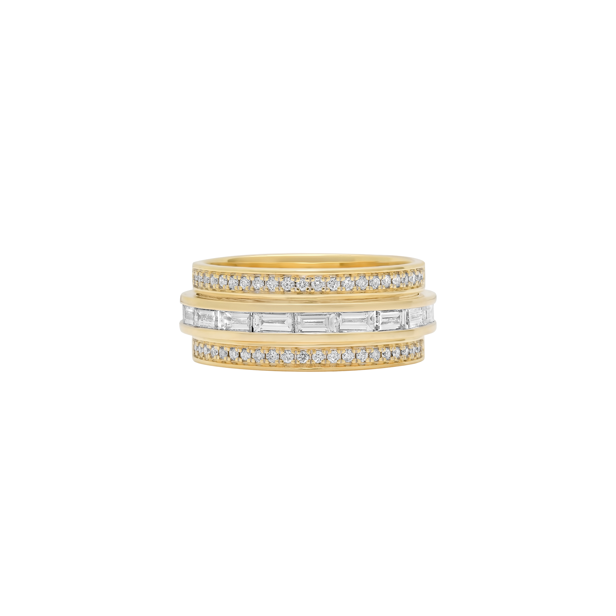 Papua Gold & Diamond Spinner Ring