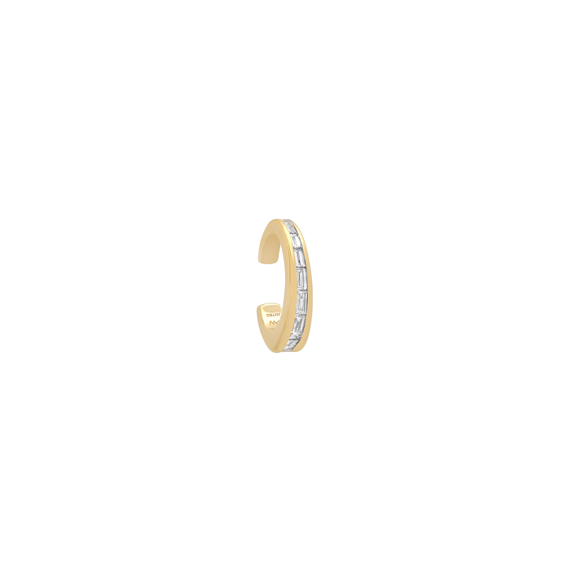 Papua Gold & Diamond Thin Ear Cuff