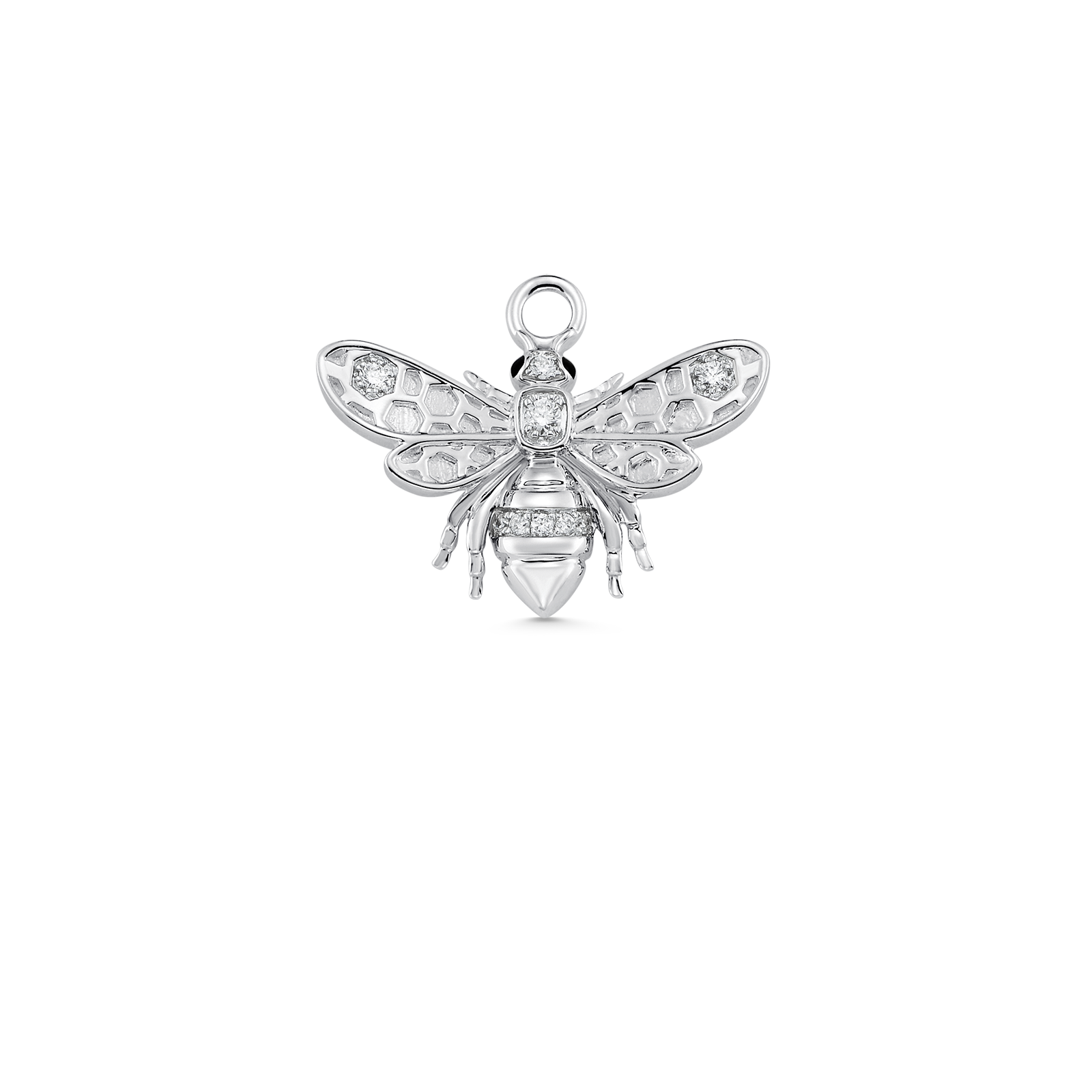 Queen Bee Gold and Diamond Small Charm