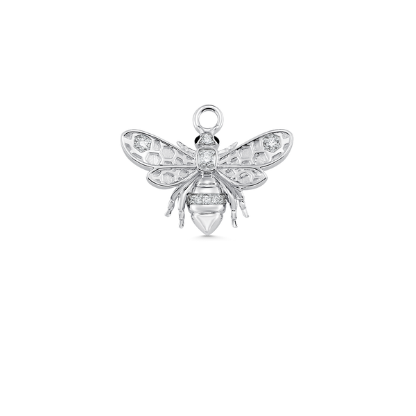 Queen Bee Gold and Diamond Small Charm