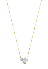 Reverie Gold and Diamond Marquise Pear Cushion Necklace