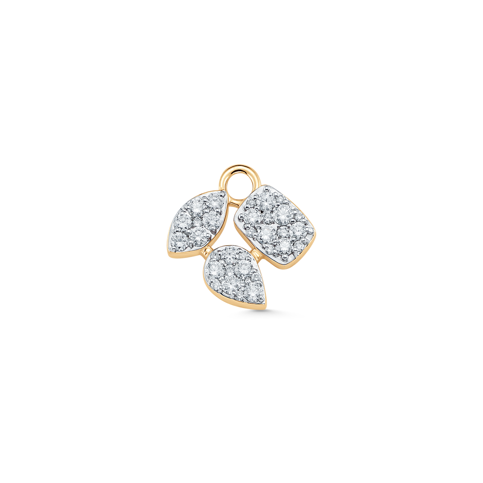 Reverie Gold and Diamond Marquise Pear Cushion Charm