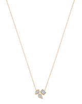 Reverie Gold and Diamond Marquise Pear Cushion Outlined Necklace