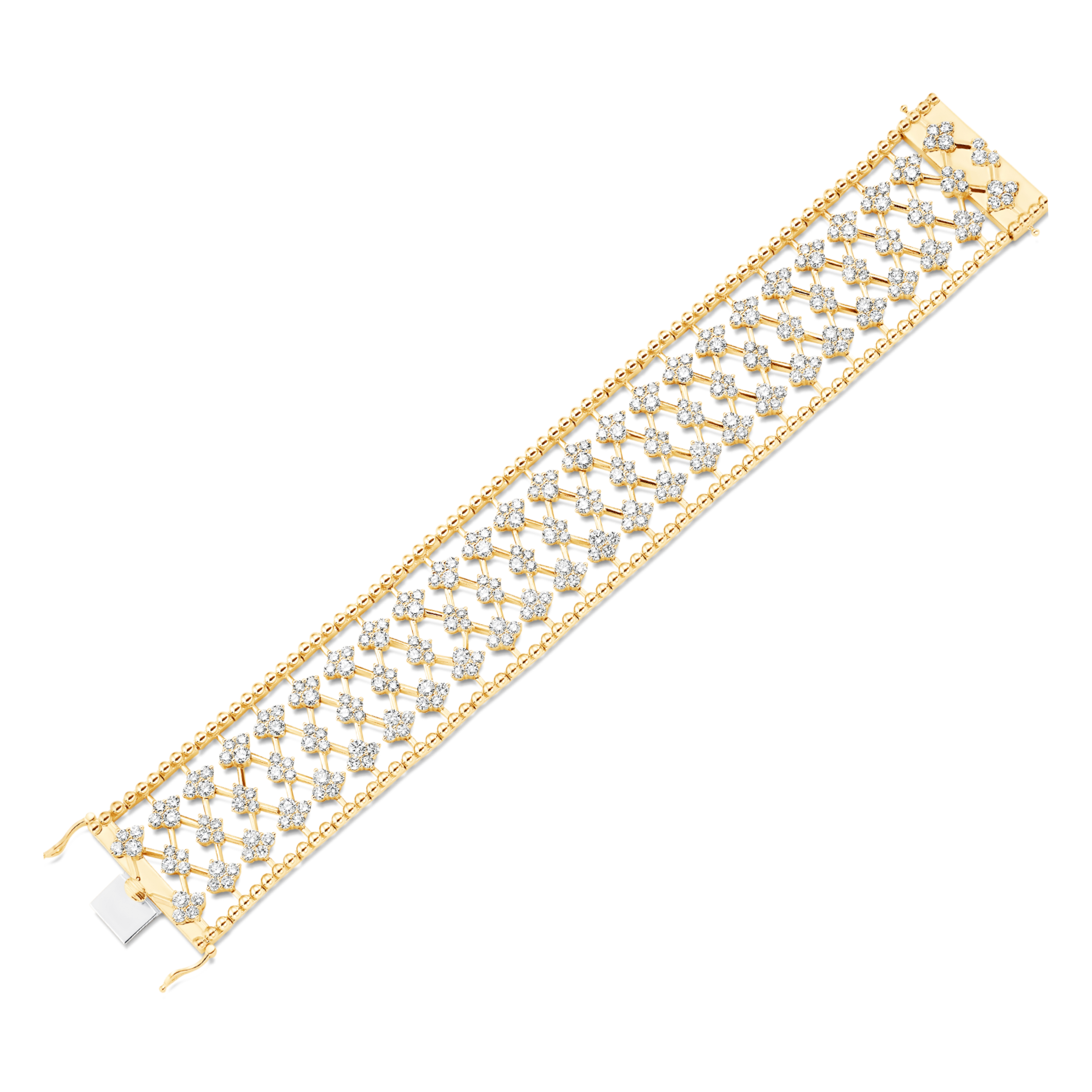 Dujour Couture Gold Full Diamond Bracelet