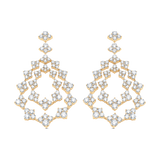 Dujour Couture Gold and Diamond Pear Drop Earring