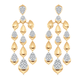 Lierre Gold and Diamond Partial Pear Drop Earring