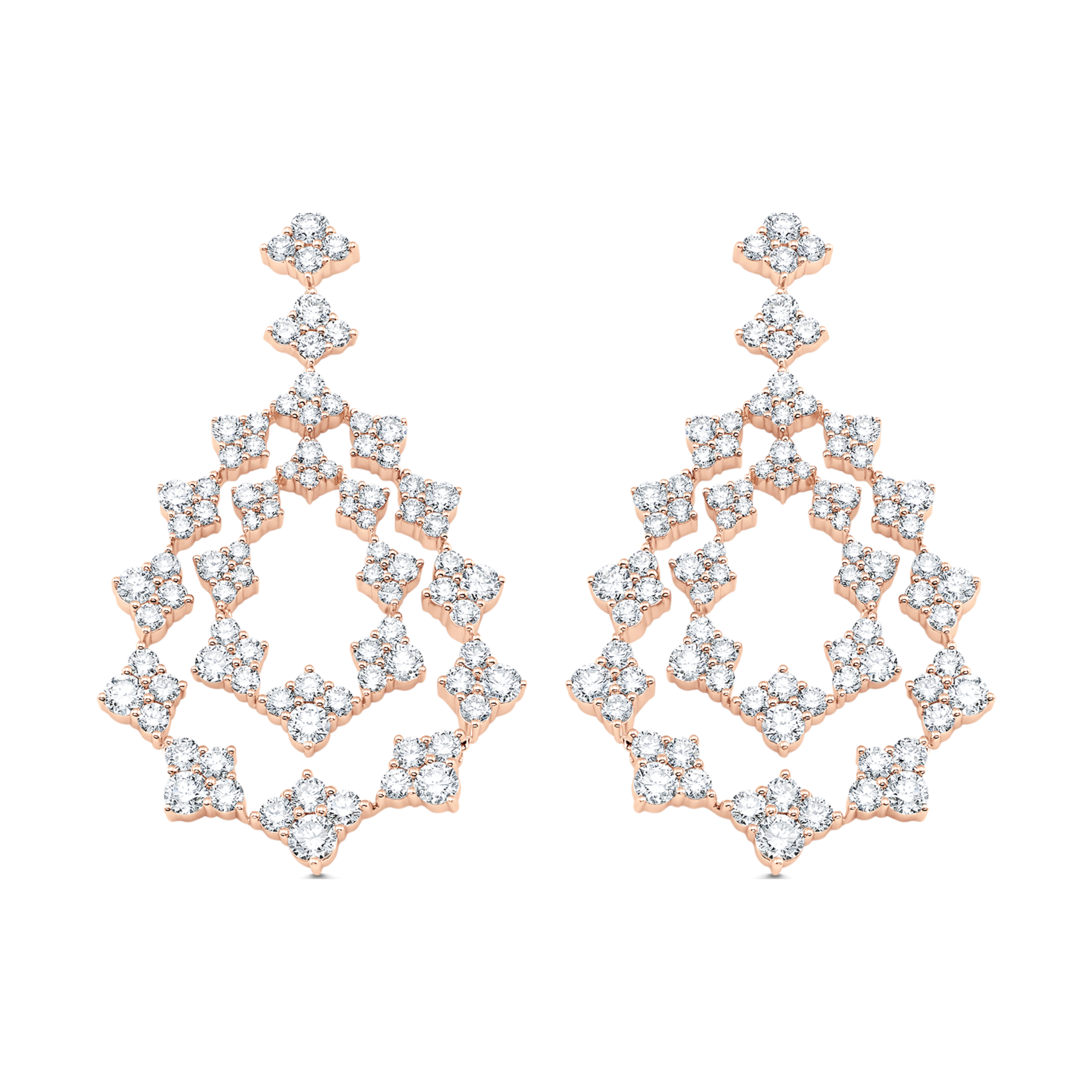 Dujour Couture Gold and Diamond Pear Drop Earring