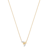 Queen Bee Gold and Diamond Petite 16" Necklace