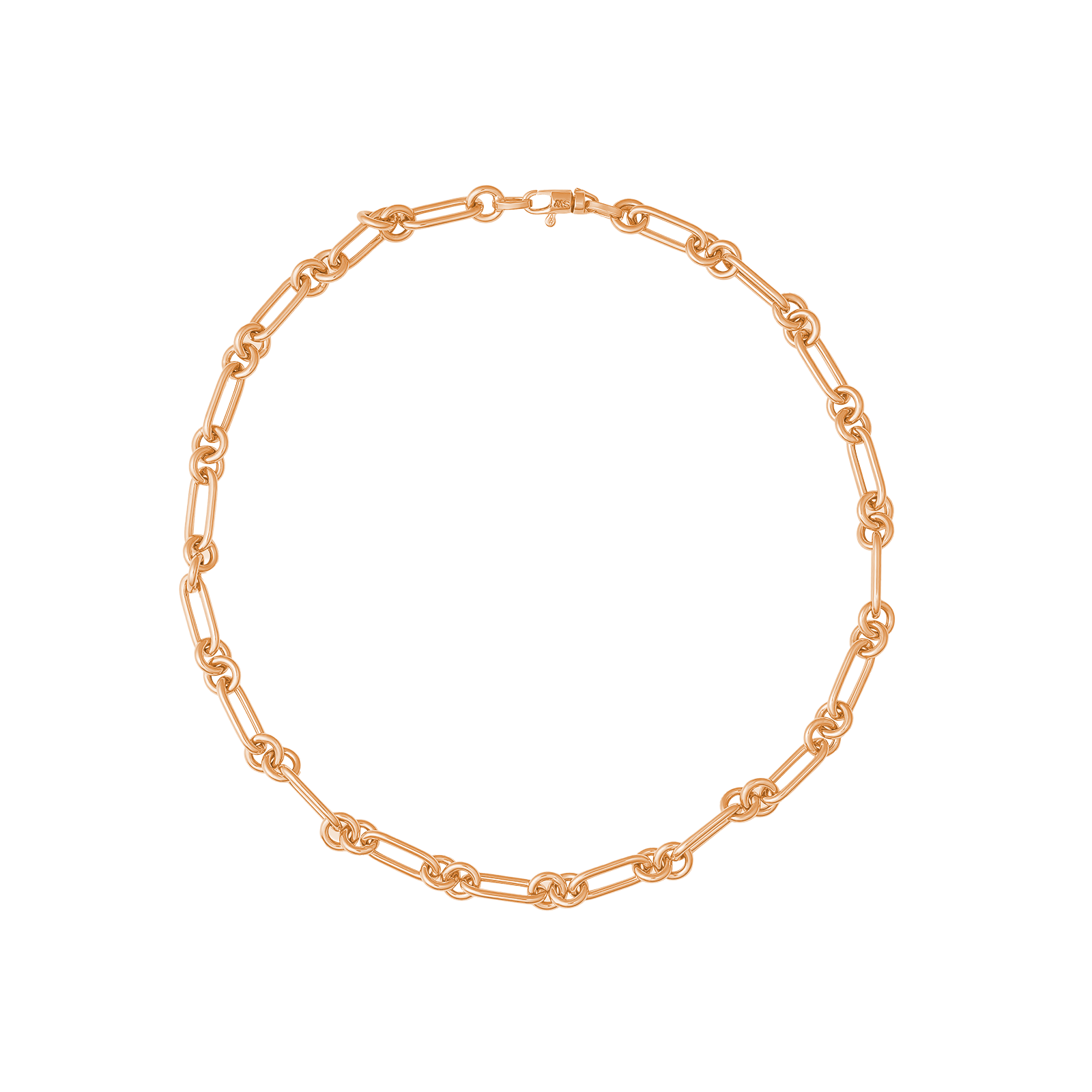 SW Gold Round Paperclip Necklace