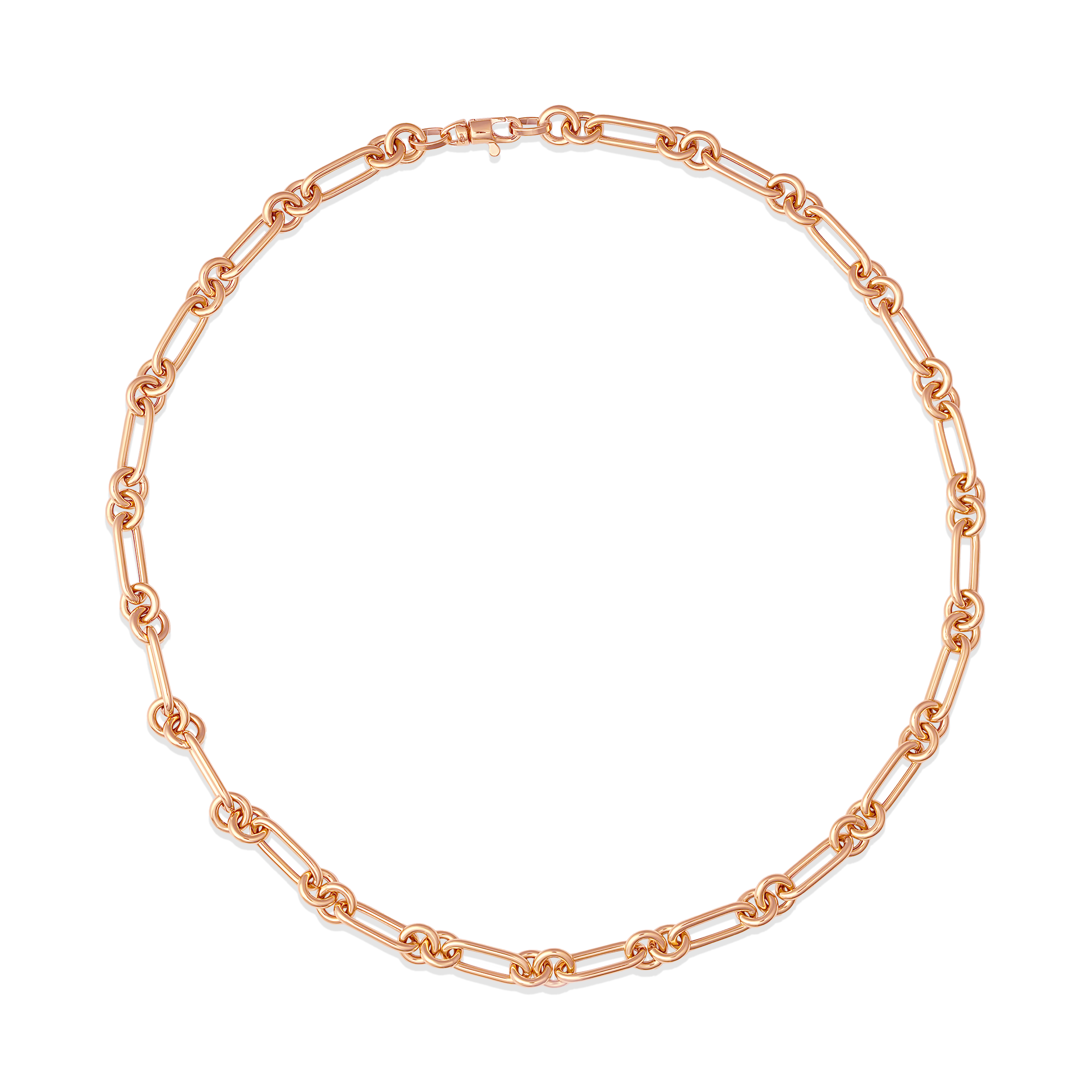 SW Gold Round Paperclip Necklace