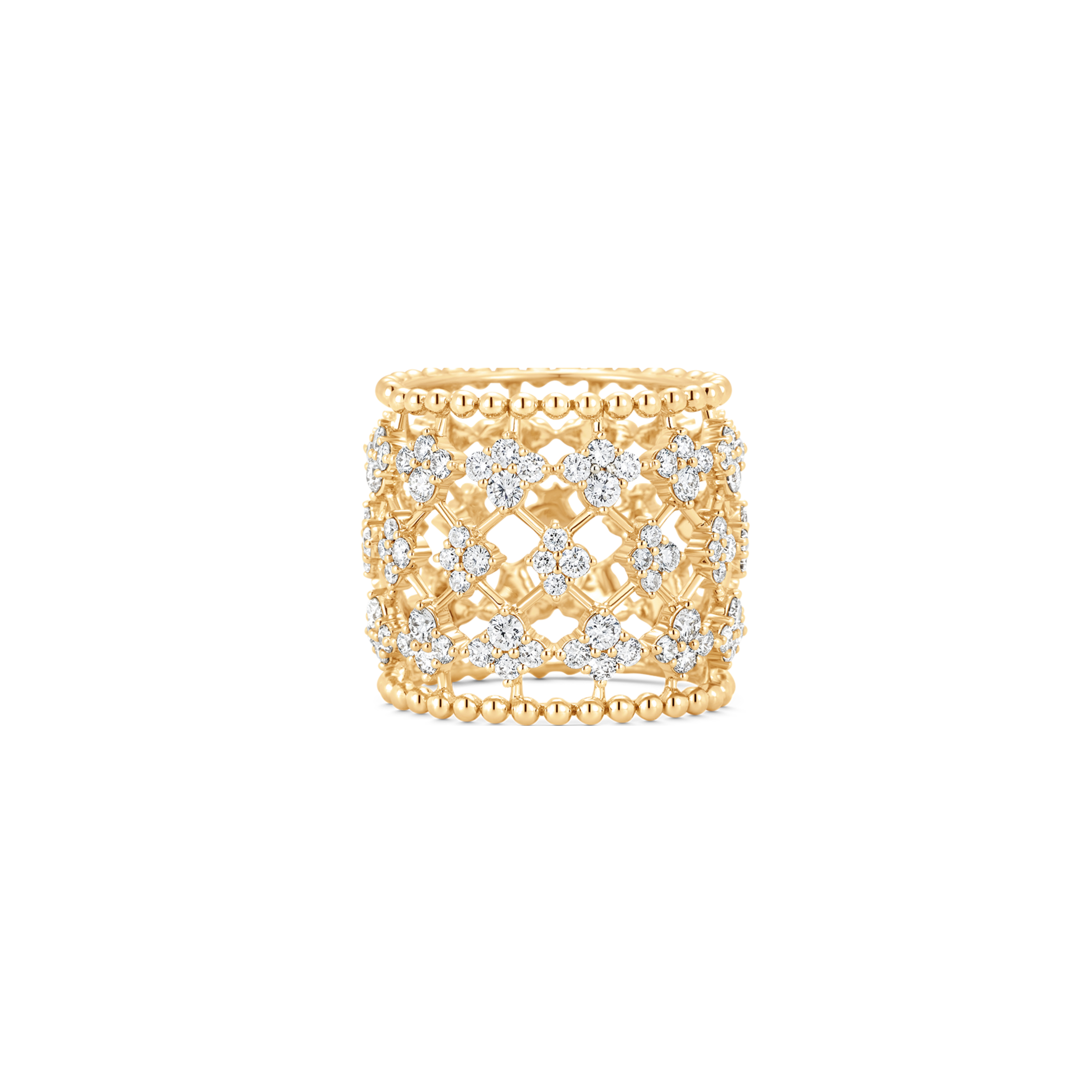 Dujour Couture Gold Partial & Solid Diamond Ring