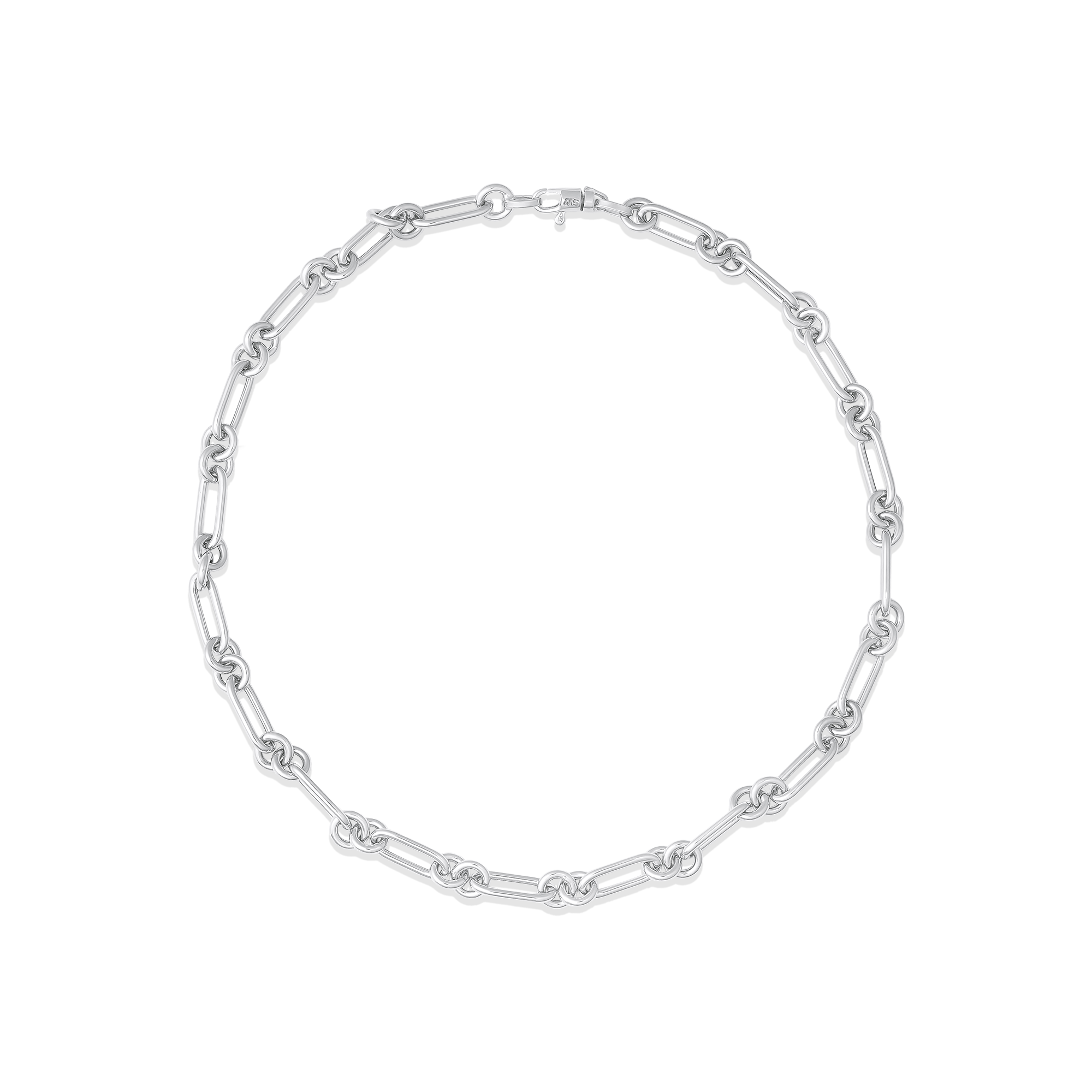 SW Gold Round Paperclip Necklace