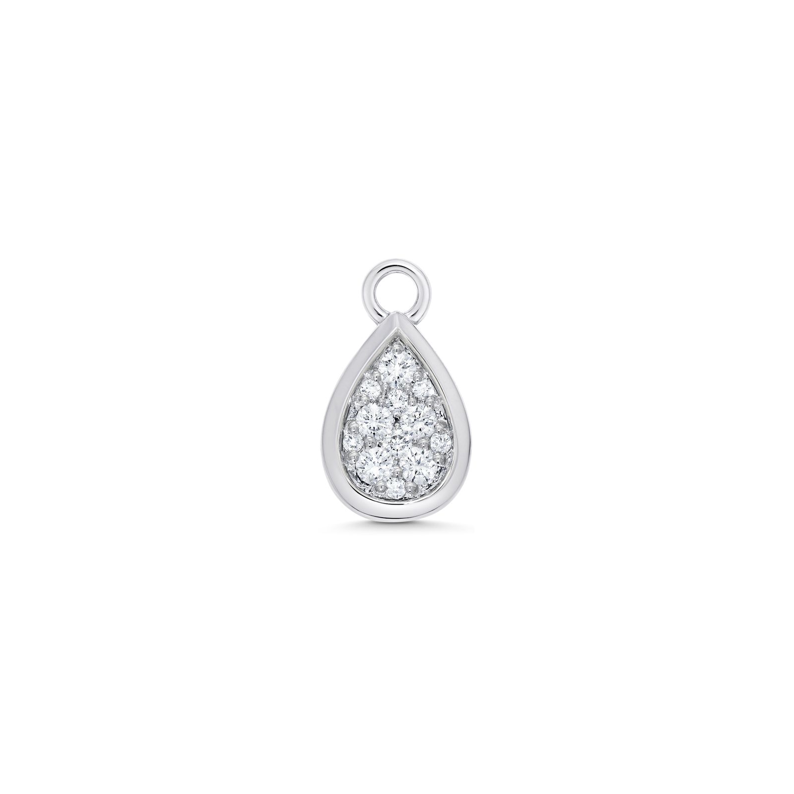 Gold and Diamond Pear Charm