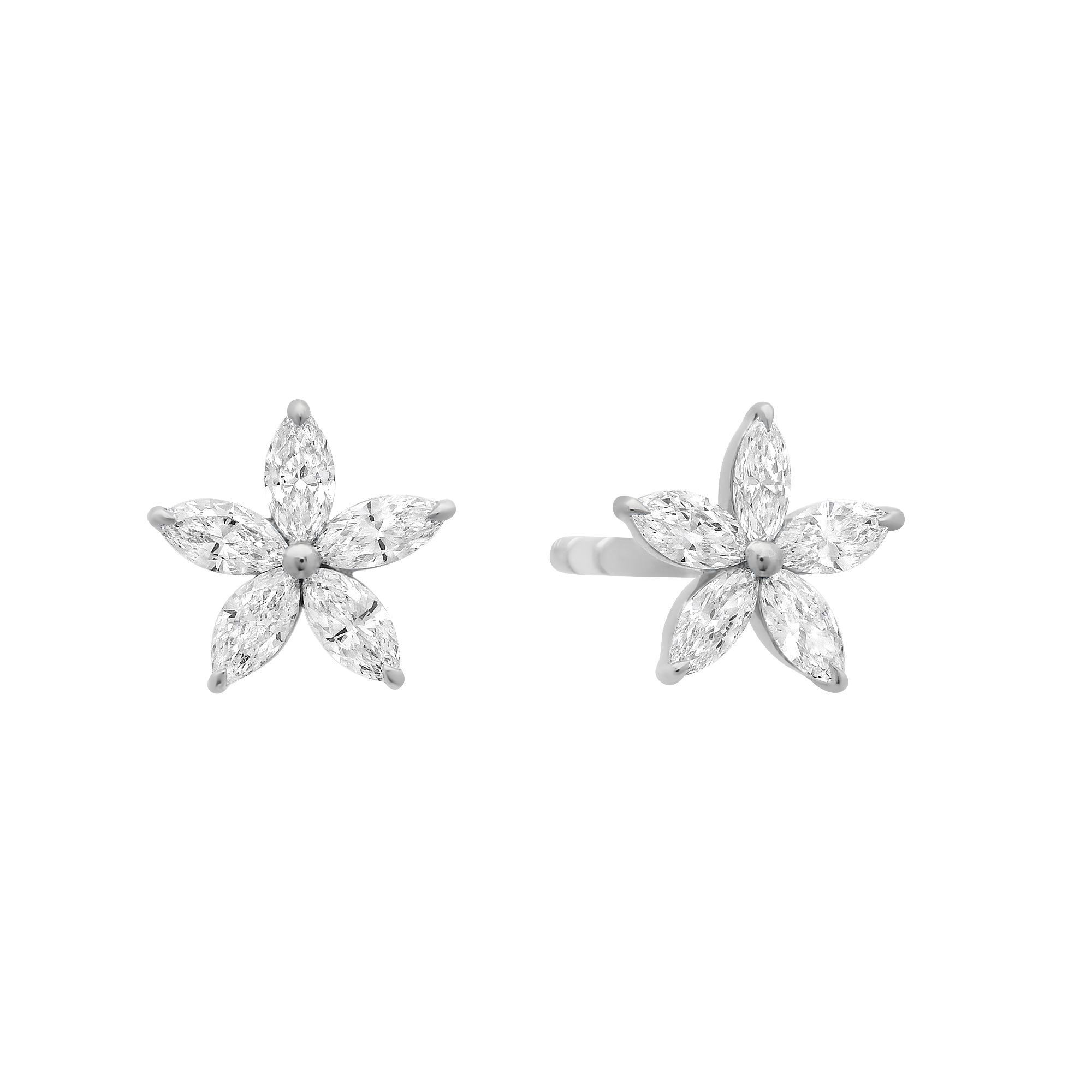 SW Gold & Diamond Star Studs
