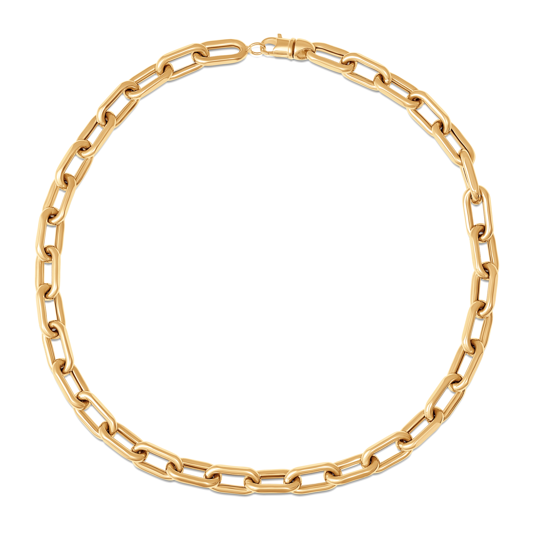 SW Gold Large Rectangle 16" Necklace