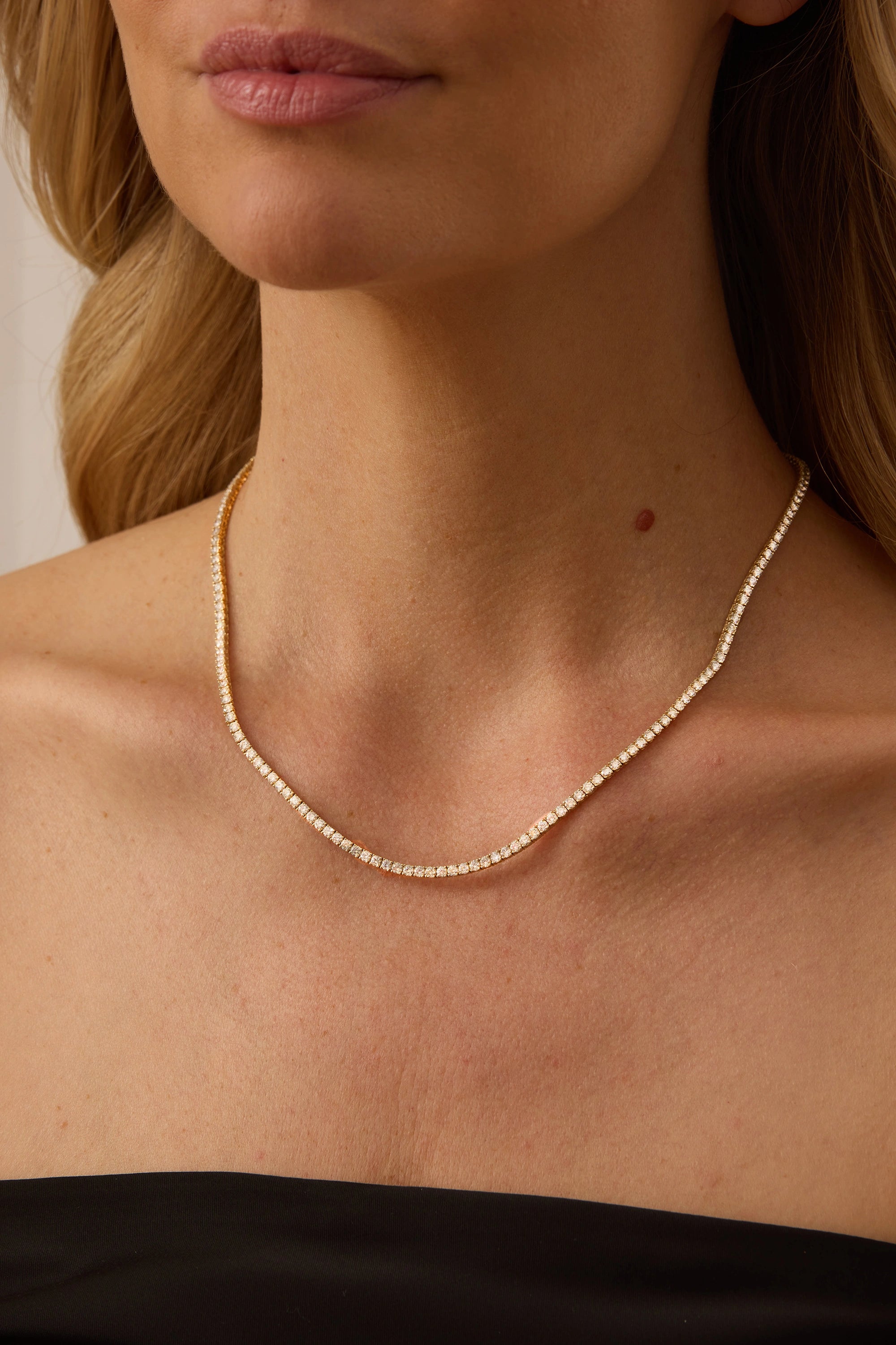 SW Gold & Diamond Eternity Necklace