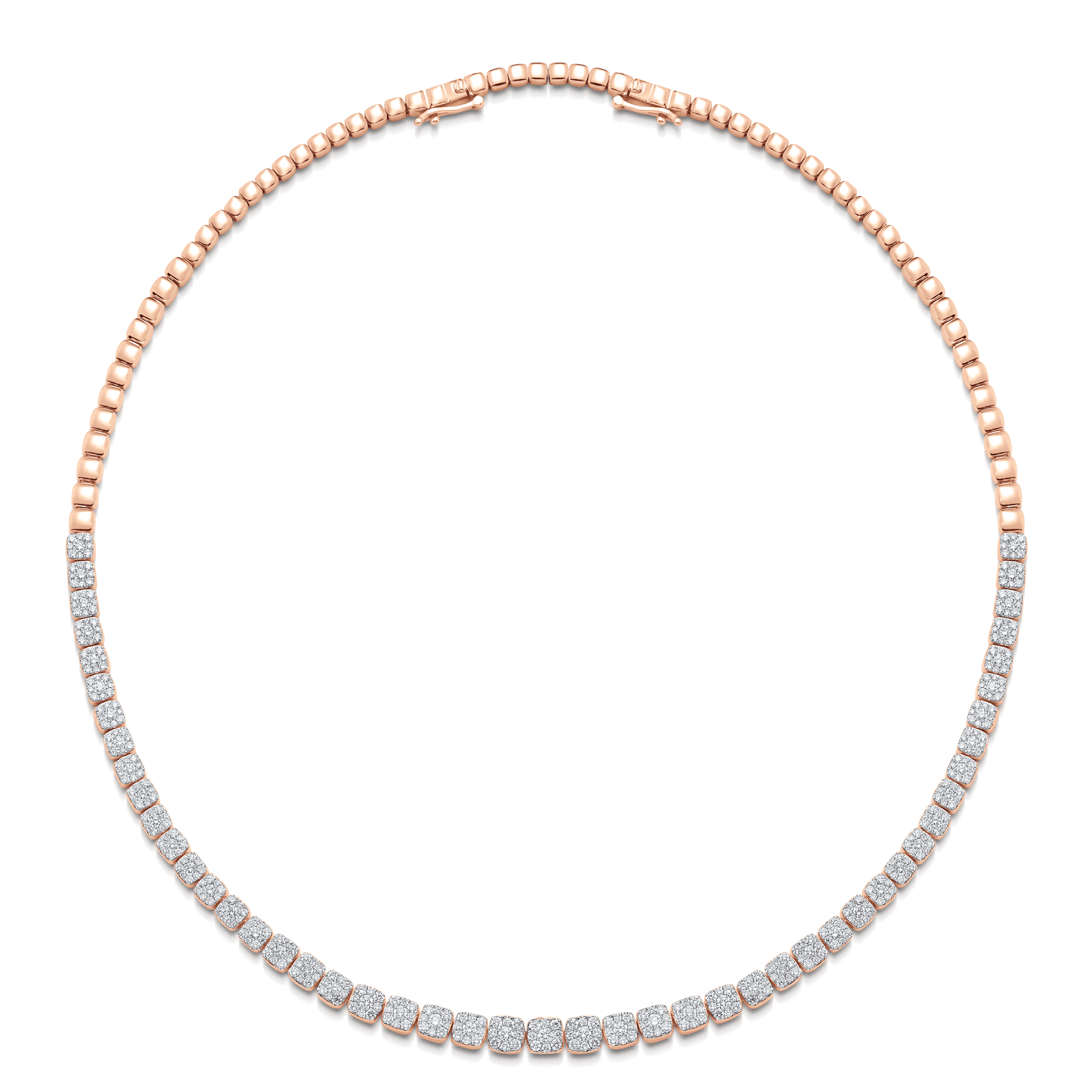 Adira Graduated Diamond Cluster Choker