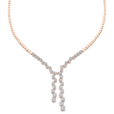 Adira Diamond Cluster Drop Necklace