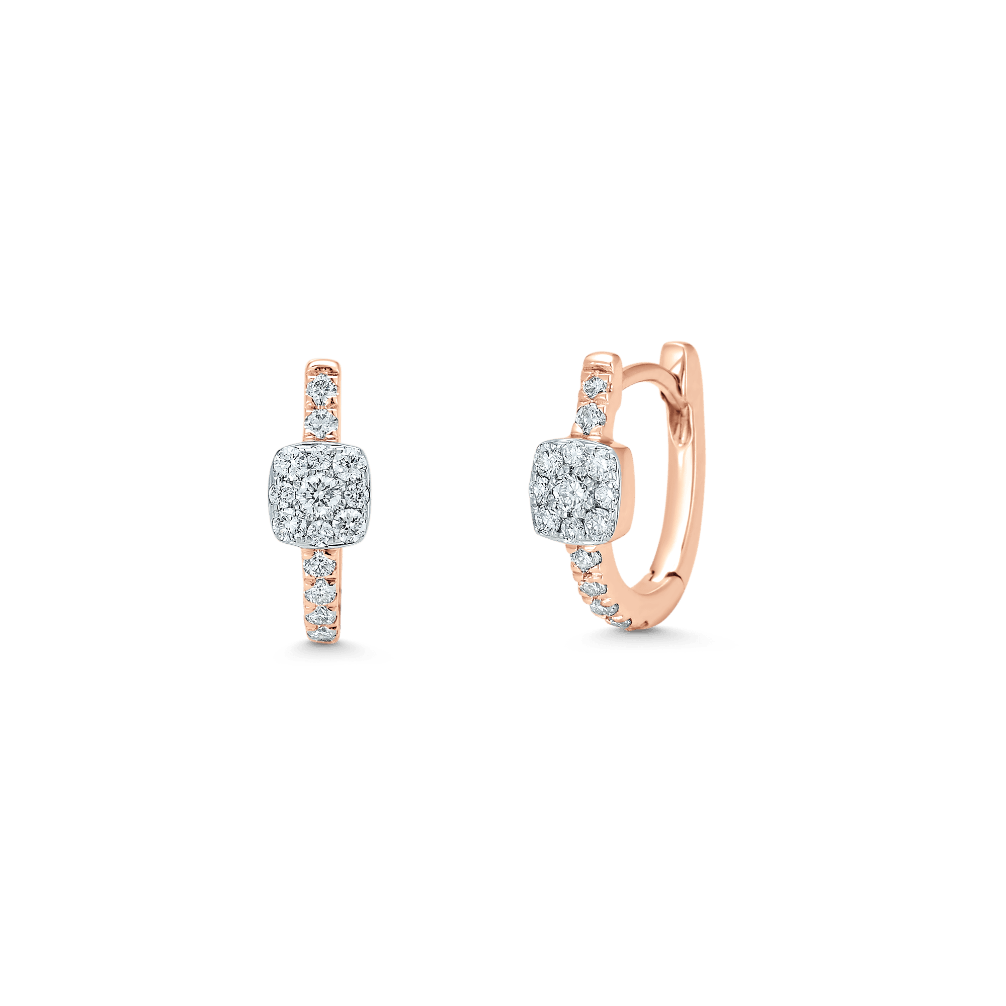 Adira Illusion Halo Huggie Earring