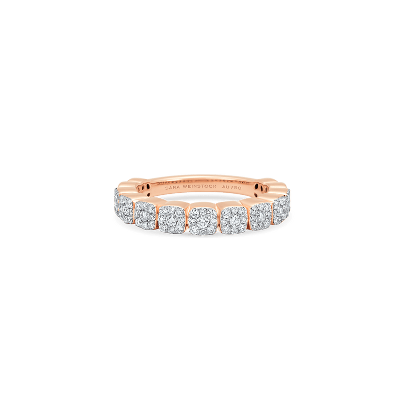 Adira Cushion Cluster Partial Ring | Designer Fine Jewelry by Sara ...